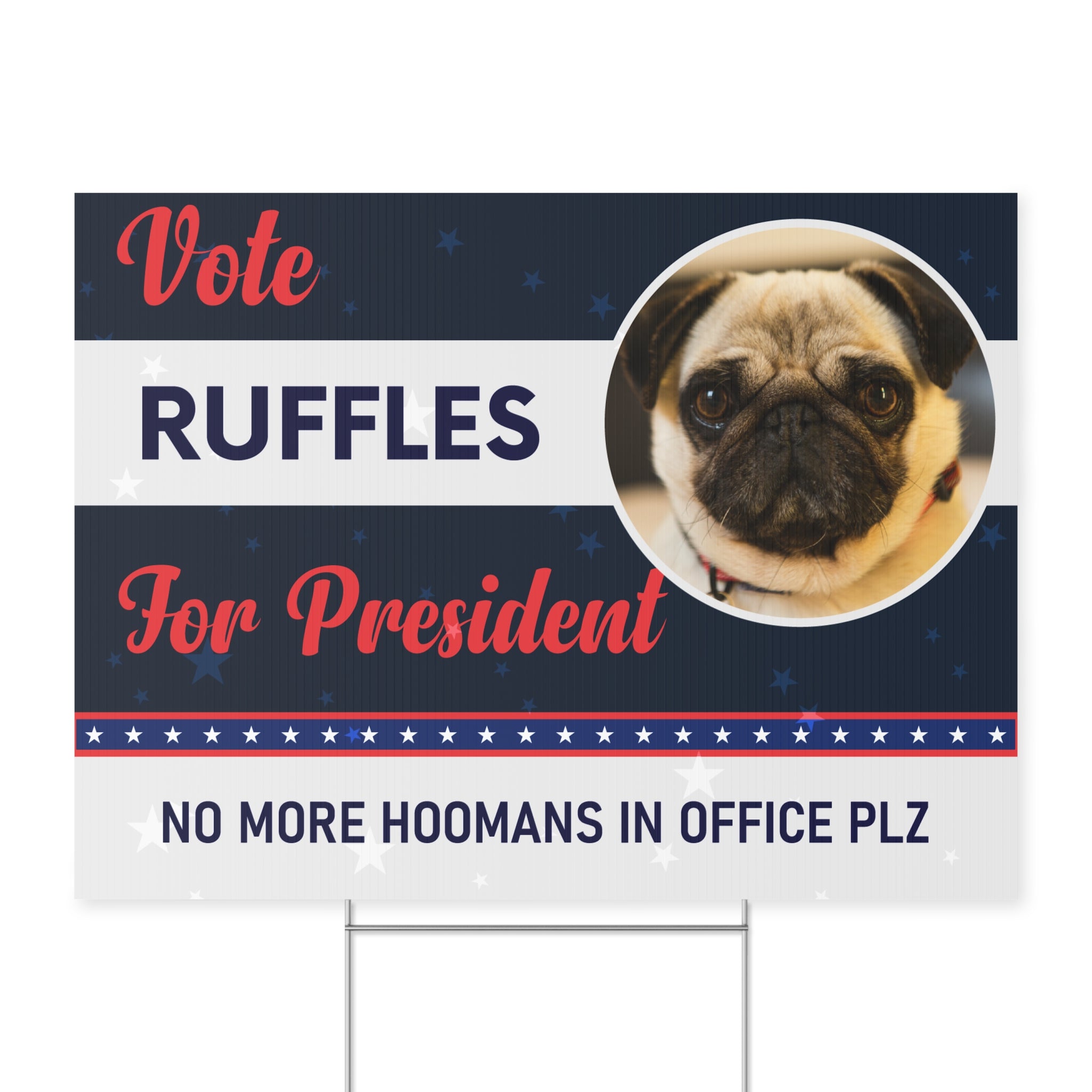 Custom Pet Political Yard Sign, Funny 2024 Political Sign, Dog Election Sign, Cat Political Yard