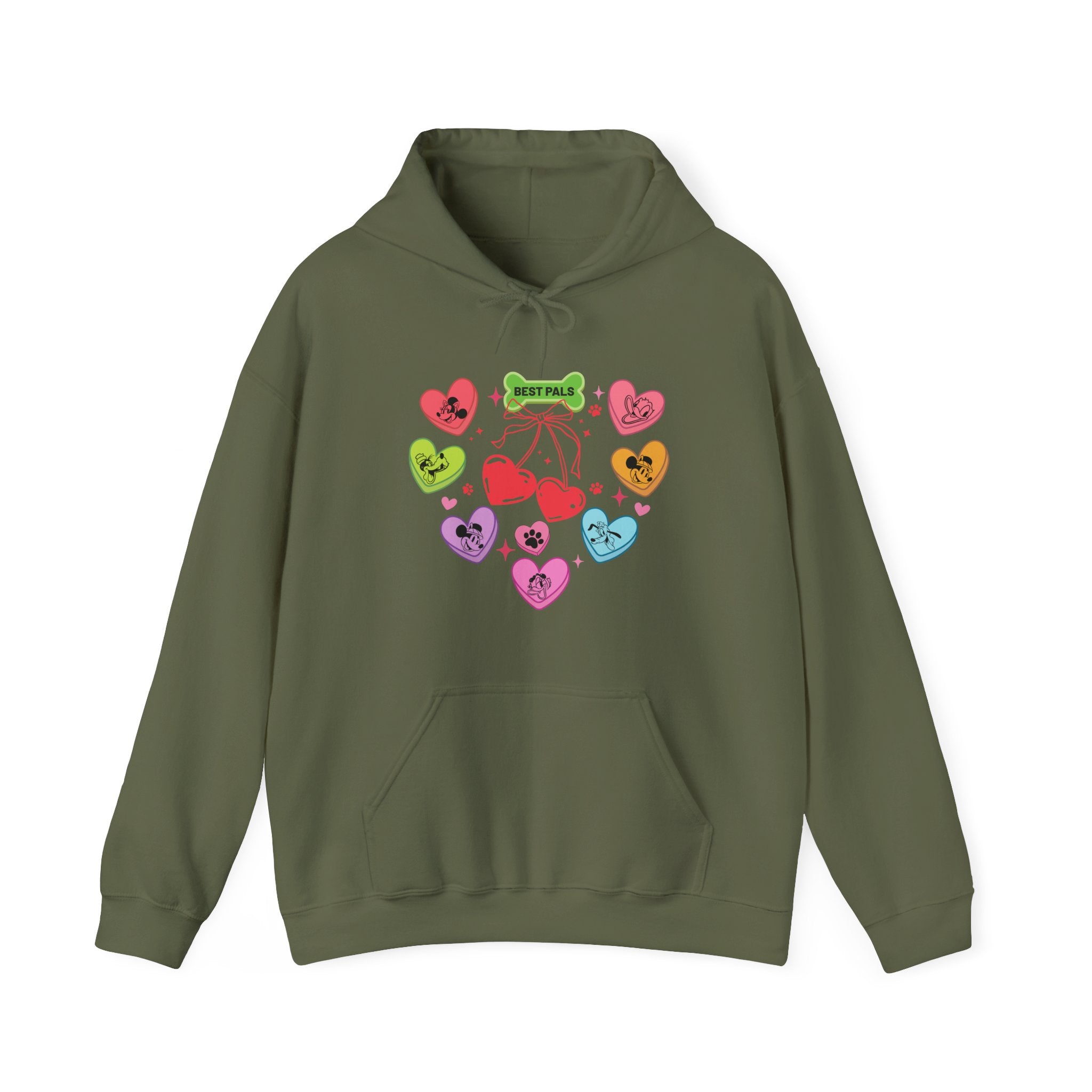 Mickey And Friends Valentine Hoodie, Disney Hearts Hoodie, Love Sweat, Disney Valentines Sweatshirt, Valentines Day Gift, Couple Hoodie