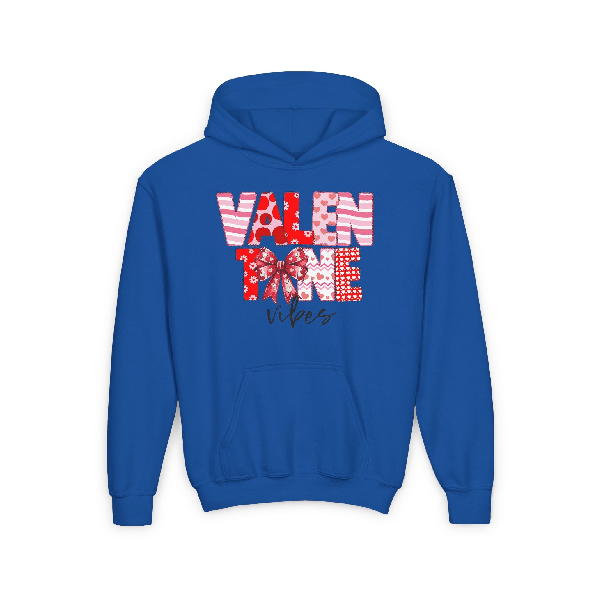 Valentine Vibes Kids Hoodie, Coquette Valentine Vibes Toddler Hoodie, Valentine's Day Kids Sweatshirt, Gift For Her Him