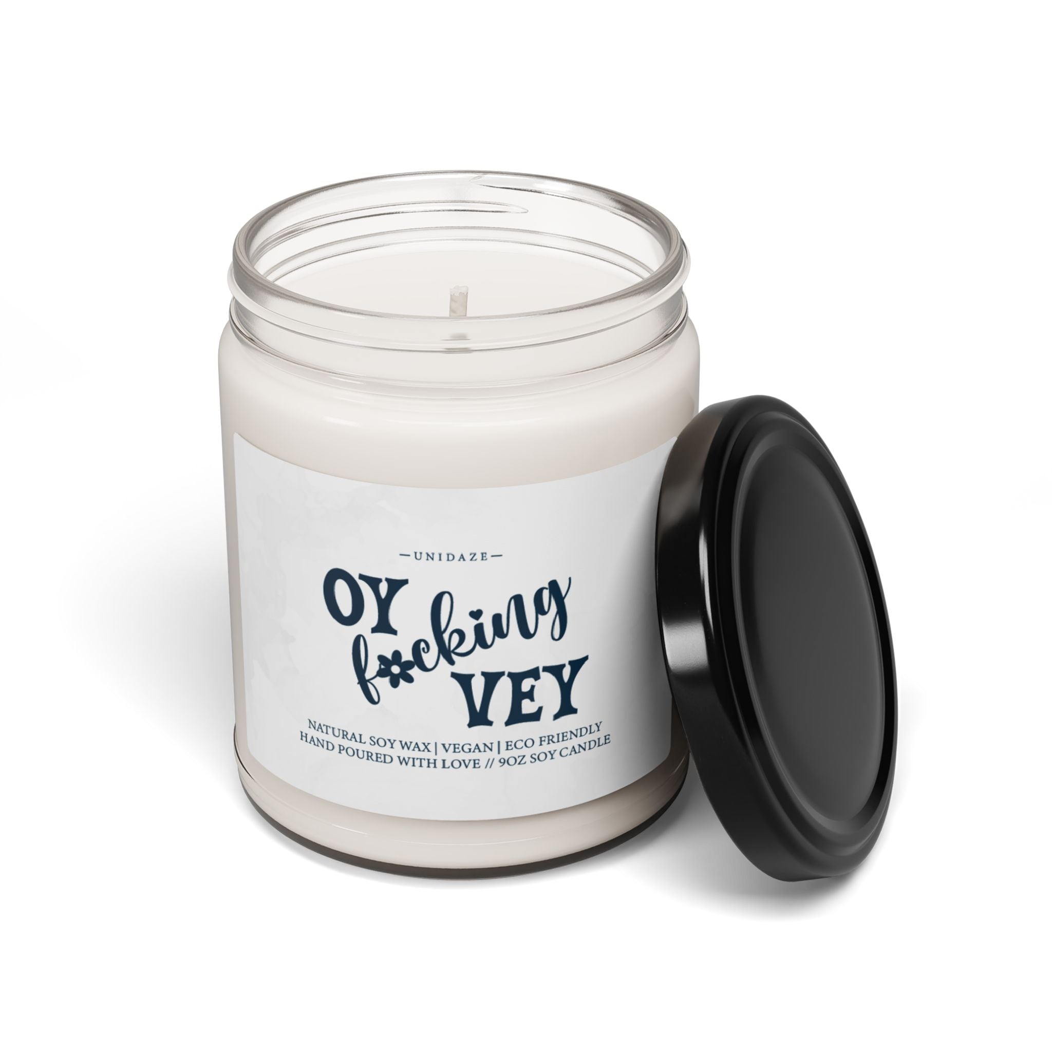 UNIDAZE Oy F*cking Vey Candle, Support Humor, Co-Worker Gift, Jewish Gift, Hanukkah, Funny Candles Printify Assembled in the USA Assembled in USA Bio candles Clean Burning Co-Worker Gift Decor Eco-friendly Funny Candles Grandmother Gift Halloween Hanukkah Hanukkah Funny Hanukkah Gift Holiday Picks Home & Living Home Decor Jewish Gift Jewish Humor Made in the USA Made in USA Mom Gift Parent Gift Phthalate Free Wife Gift