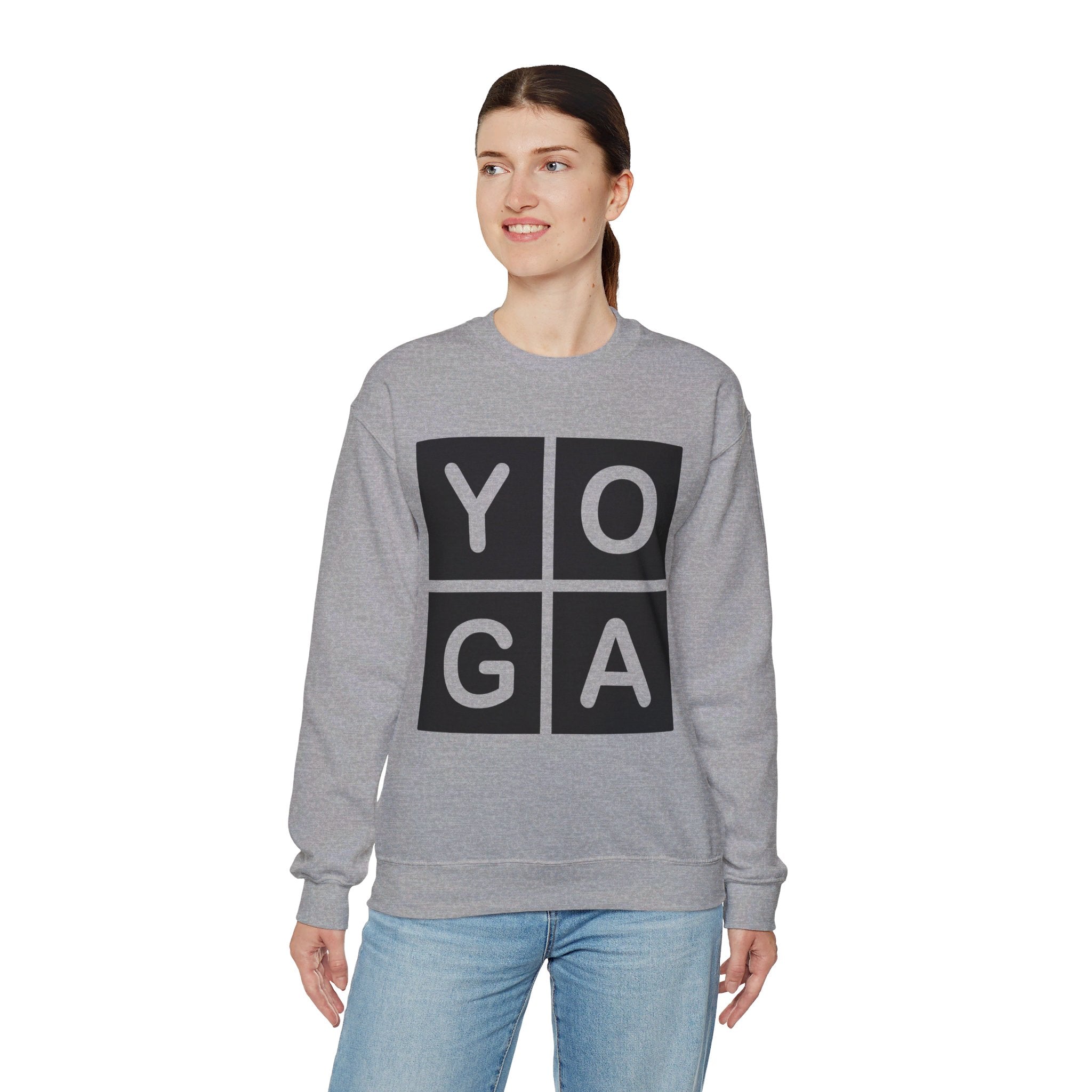 YOGA Sweatshirt, Minimalist Sweatshirt, Tonal Sweatshirt, Namaste Shirt, Yoga Teacher Gift, Yogi Gift, Yoga Hoodie, Yoga Shirt, Breathe Tee