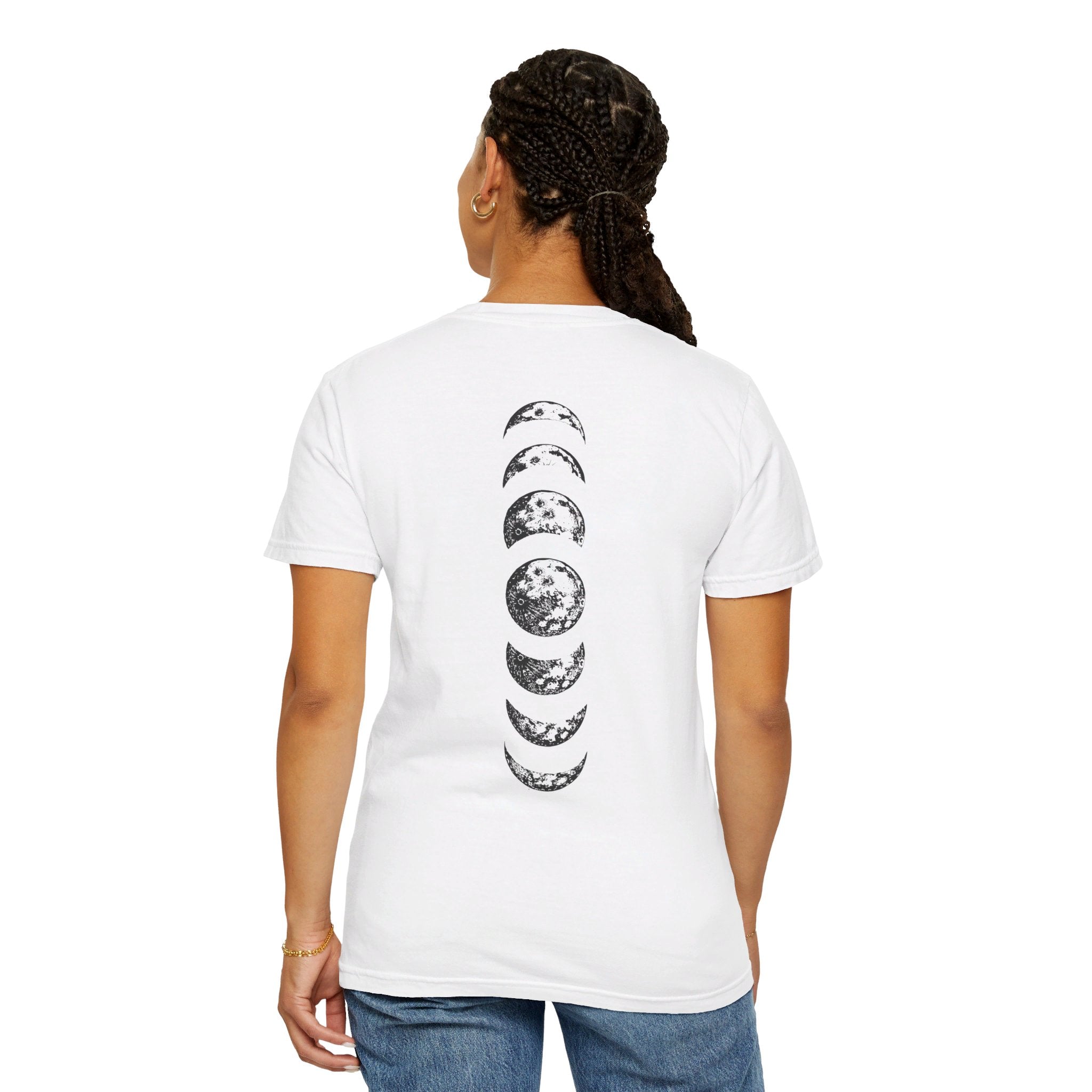 Moon Phases Shirt, Moon Shirt, Moon Tee, Moon Phases Tee, Celestial Shirt, Astrology Lover Tshirt, Space Lover Shirt, Boho Shirt, Back Printed