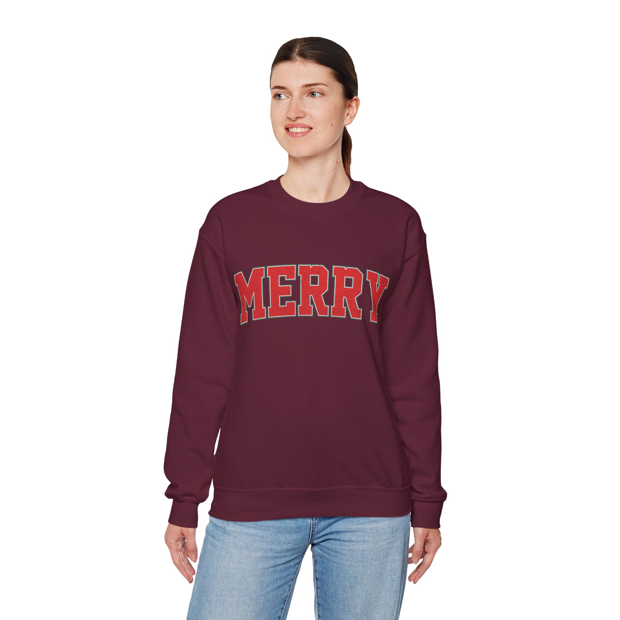 Merry Christmas Sweatshirt, Christmas Shirts, Cute Winter Sweater, Christmas Shirt for Women, Christmas Crewneck Sweatshirt, Holiday Sweater