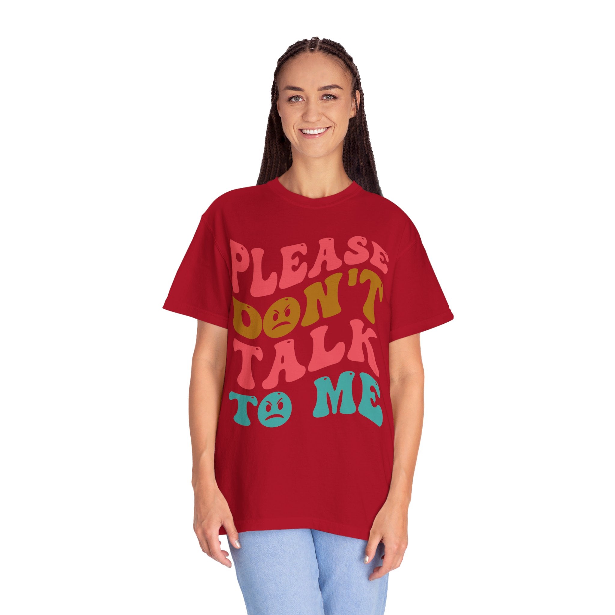 Please don't talk to me shirt, Funny introvert shirt, Words on back retro, Sarcastic introvert gift