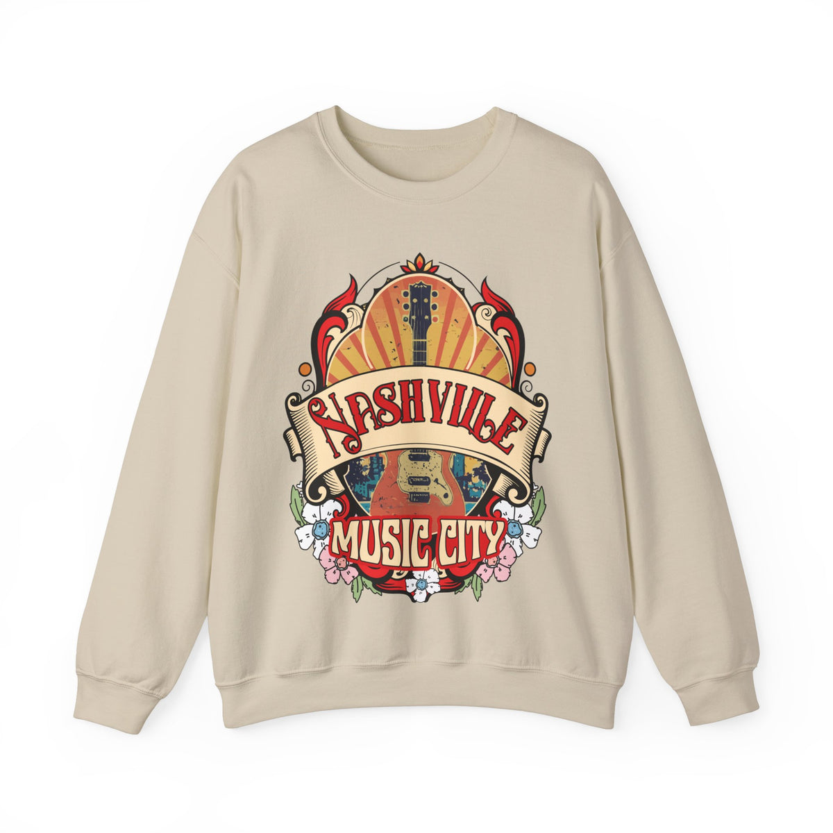 Nashville Tennessee Western Sweatshirt, Country Music Shirt, Vintage Nashville T-Shirt, Country Music Shirt Guitar Tees