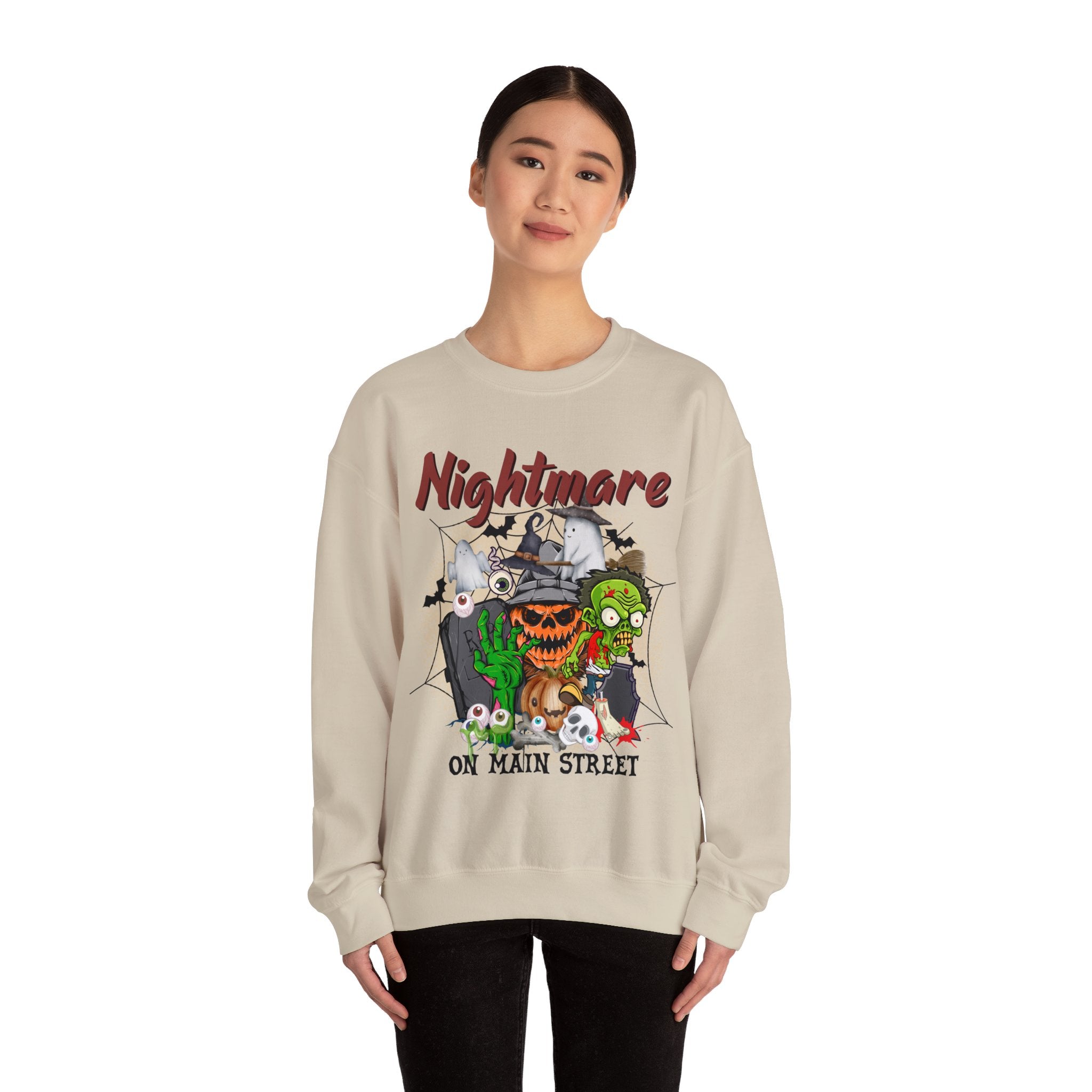 Disneyworld Nightmare On Main Street Sweatshirt, Disneyland Halloween Shirt, Halloween Mickey Minnie Pumpkin Sweater, Halloween Sweatshirt