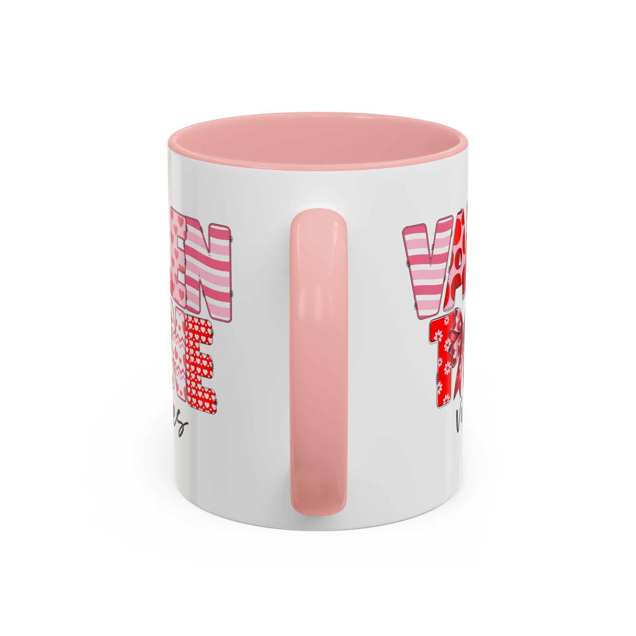 Valentine Vibes Coffee Mug, Coquette Valentine Vibes Mug, Brushstroke Valentine Coffee Cup, Gift For Her