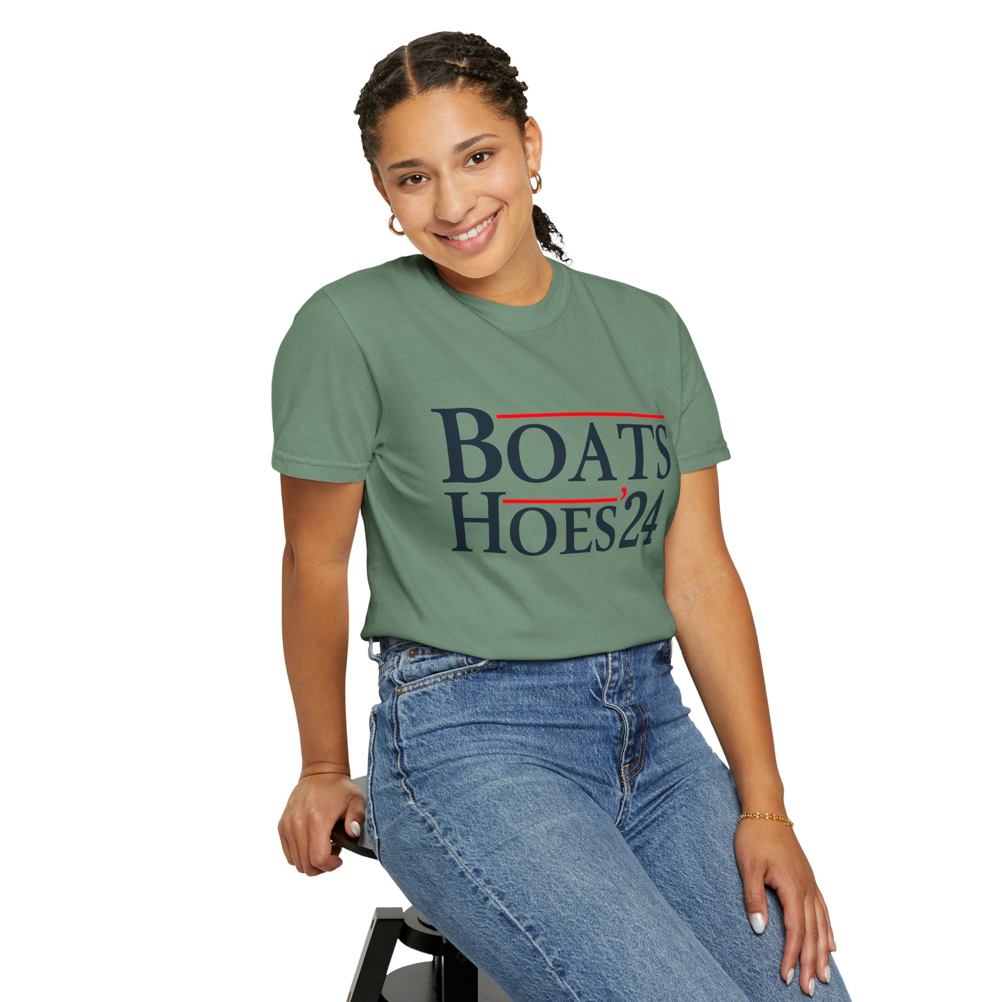 UNIDAZE Boats and Hoes 2024 T-Shirt, Funny Election Shirt, Trendy Election Day 24 Tee, Patriotic Shirt, Election Lover Gift Tee, Fun Stepbrother Tee Printify 4th of july gift boating shirt boats and hoes boats and hoes 2024 catalina wine mixer Cotton Crew neck cute birthday gift DTG fourth of july shirt fourth of july tee funny boating shirt Men's Clothing Oversized patriotic shirt patriotic sweatshirt step brothers shirt T-shirts TikTok Unisex Women's Clothing