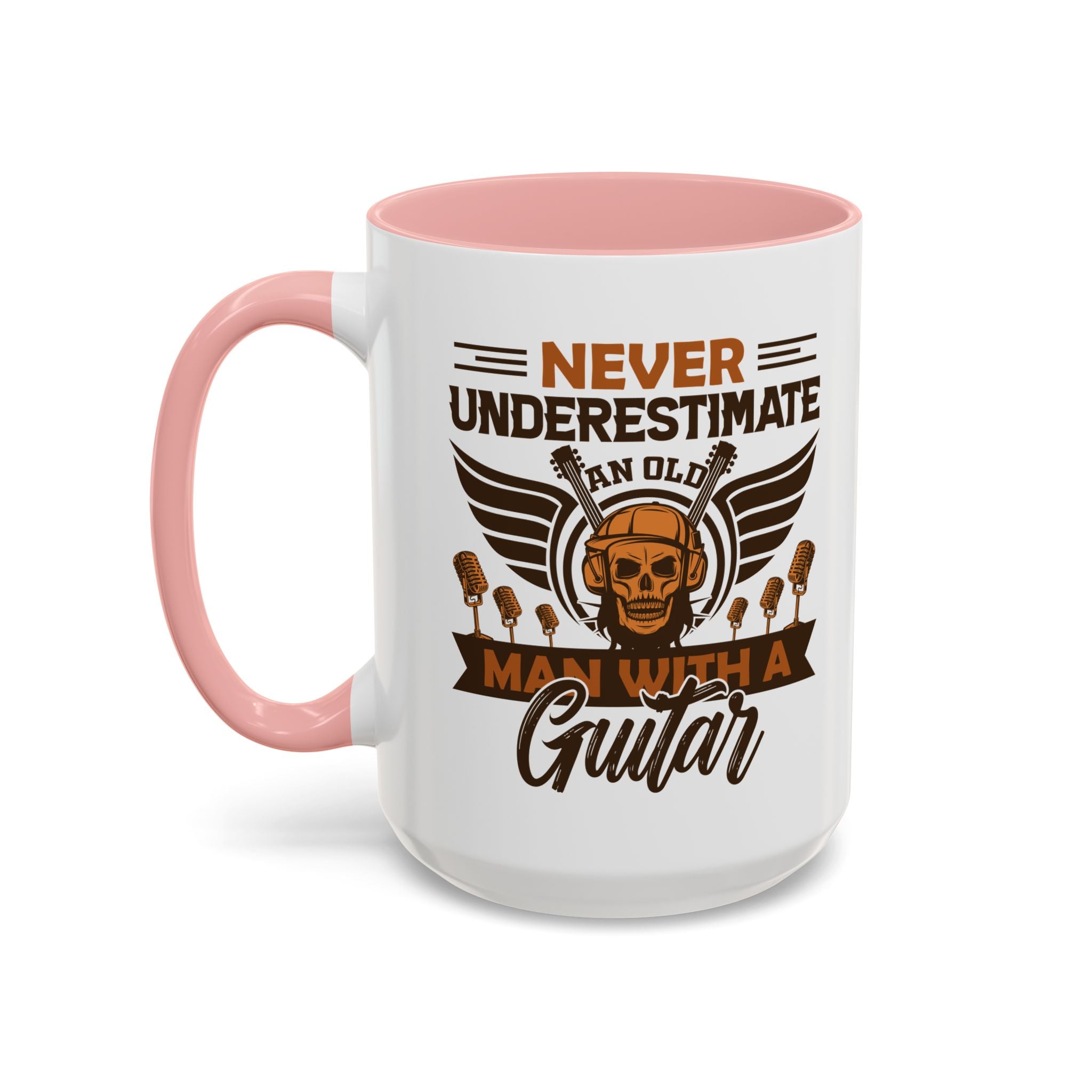 Never Underestimate an Old Man With a Guitar Mug, Guitar Coffee Mug, Funny Guitar Coffee Cup, Guitar Player Gifts, Guitar Dad Grandpa Presents