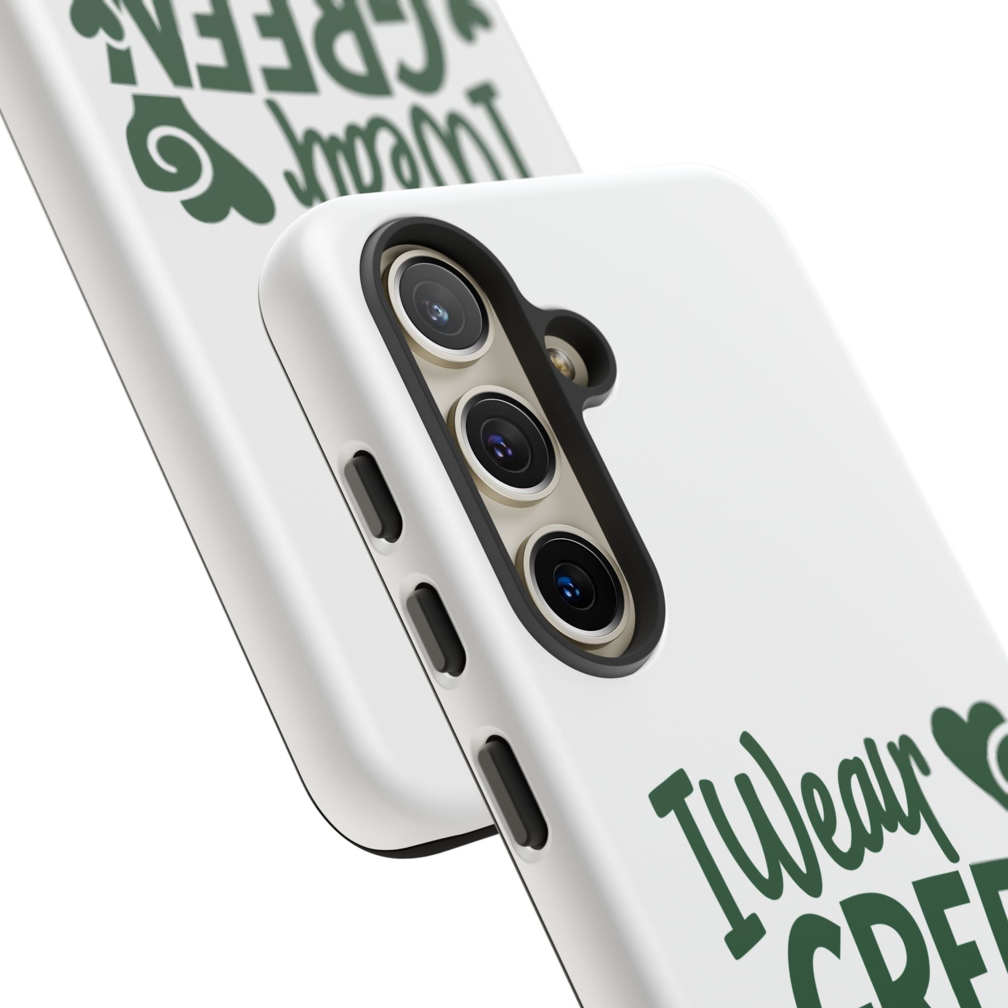 I Wear Green For Mental Health Awareness Phone Cases, Mental Health Matters Phone Case, Inspirational Phone Case, Motivational Phone Case, iPhone, Google Pixel & Samsung Galaxy