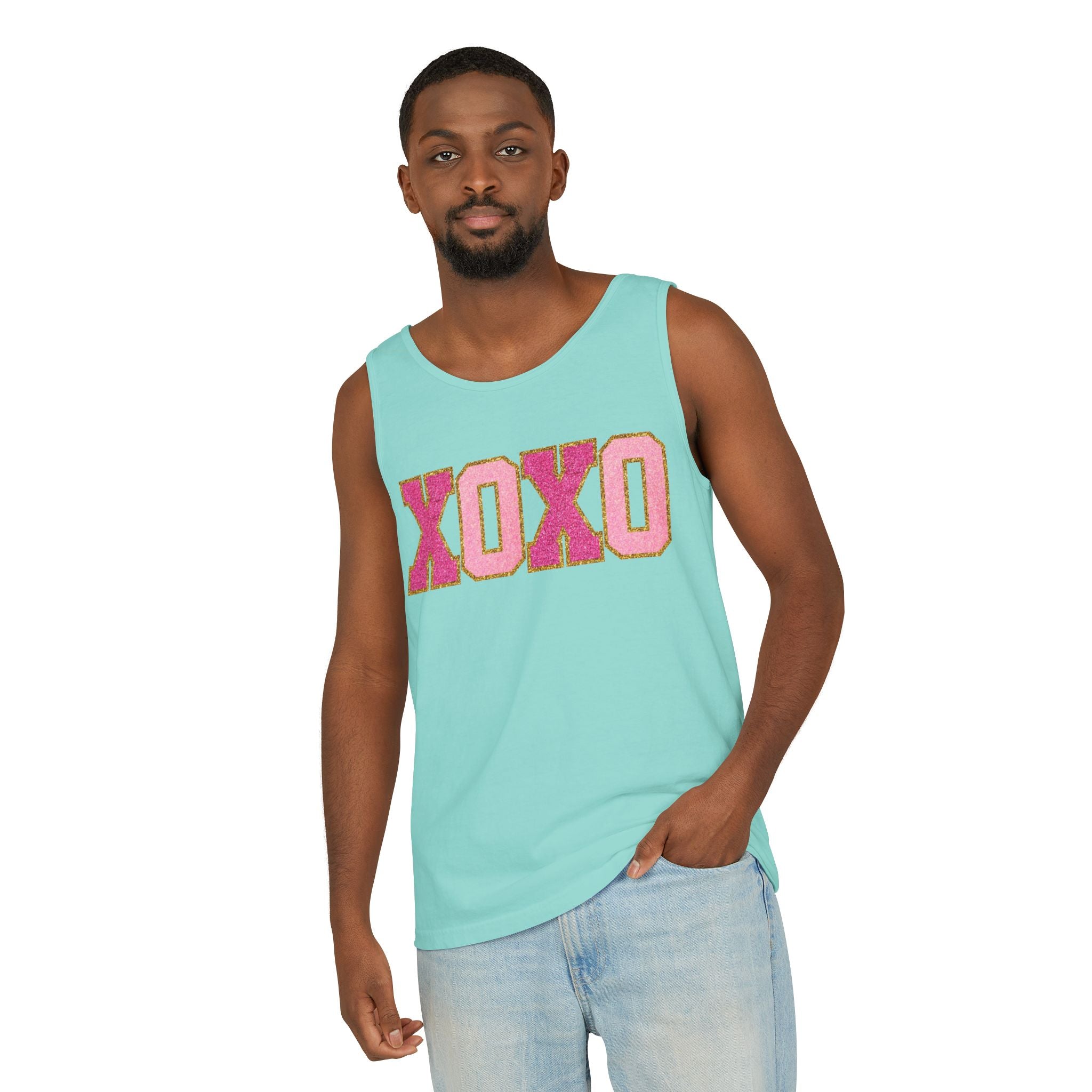 Xoxo Heart Tank Top, Gift for Valentines, Cute Heart, Unisex Tank Top, Womens Fitness Top