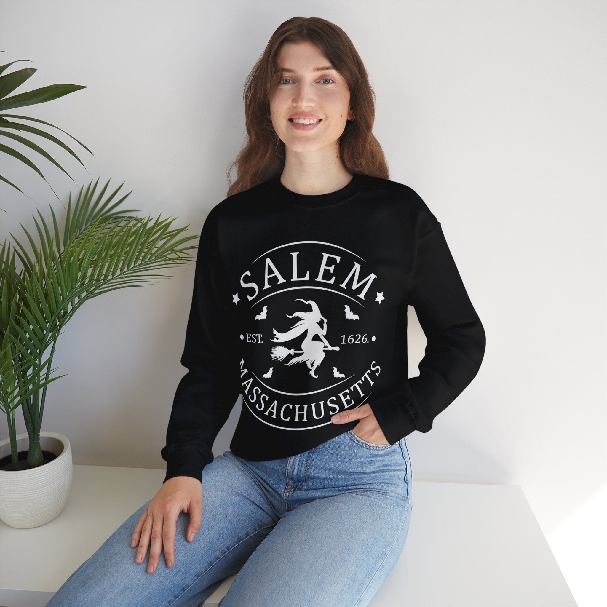 Salem Massachusetts Halloween Sweatshirt, Salem Witches Shirt, Halloween Shirt, Salem Sweatshirt, Salem 1626 Sweatshirt