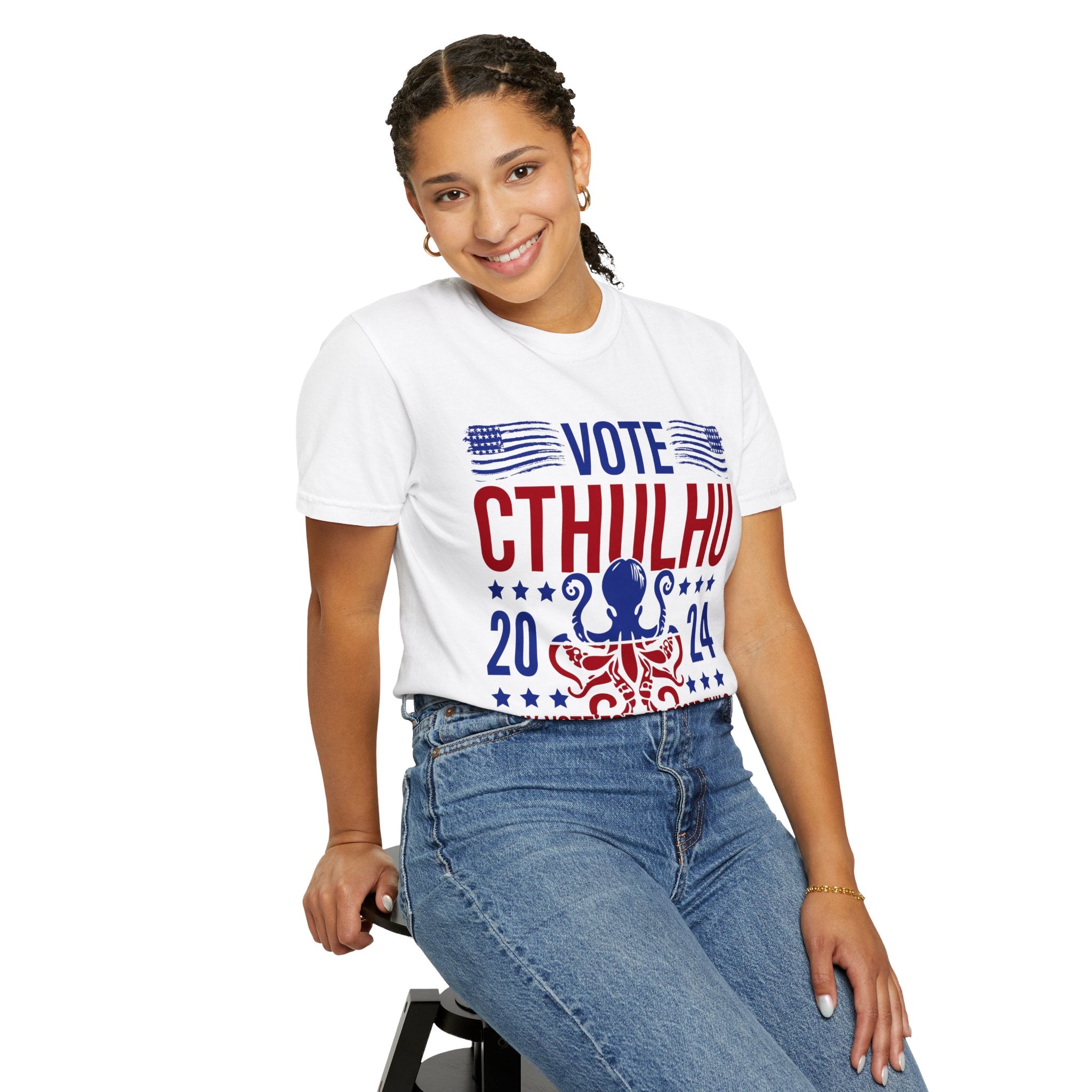 UNIDAZE Vote Cthulhu Shirt, Funny Political Satire Shirt, Funny 2024 Election Shirt, Greater Evil Shirt, Lovecraftian Gift, Horror Lovers Printify Cotton Crew neck cthulhu cthulhu gift cthulhu shirt DTG election funny 2024 election funny election shirt greater evil horror lover lovecraft lovecraftian gift Men's Clothing Oversized politcal satire T-shirts TikTok Unisex vote cthulhu shirt Women's Clothing