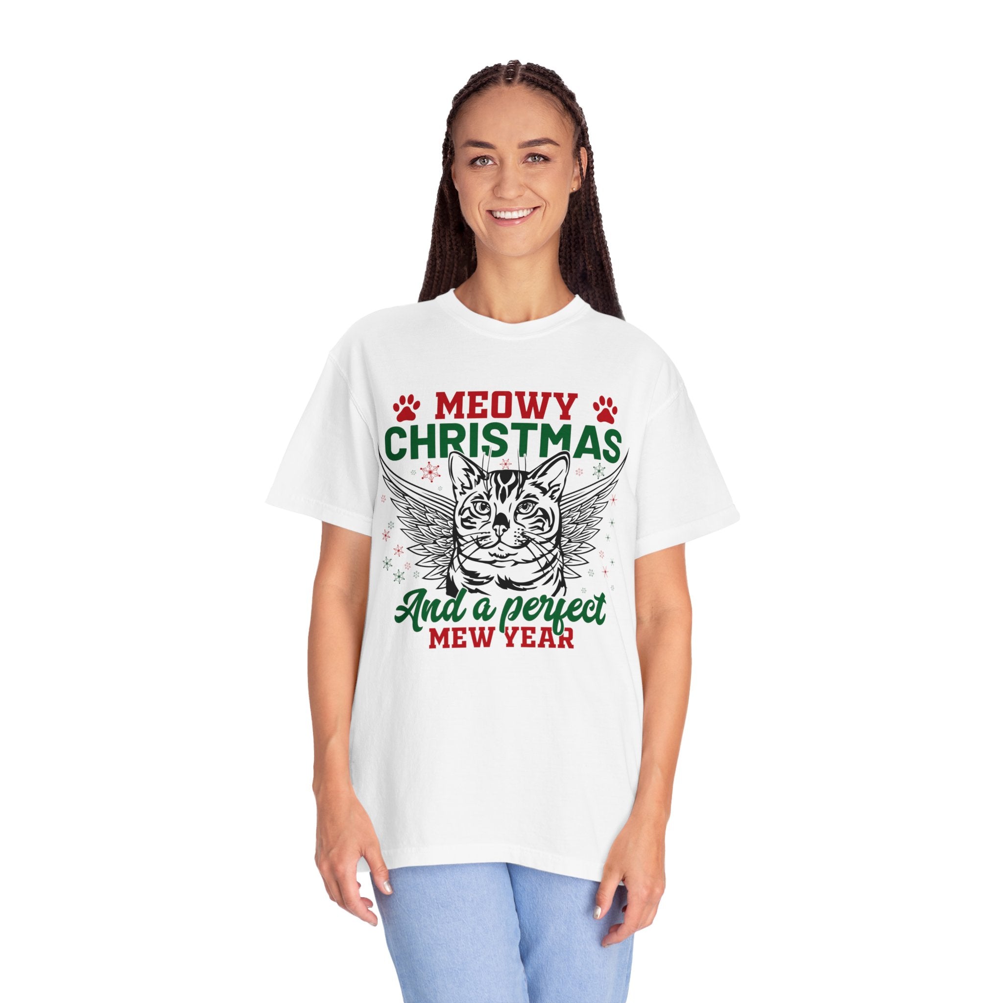 Cat Christmas Shirt Gift For Cat Lovers, Catmas Shirt, Meowy Tshirt, Cat Mom New Year Gift, Christmas Party, Christmas Meowy shirt