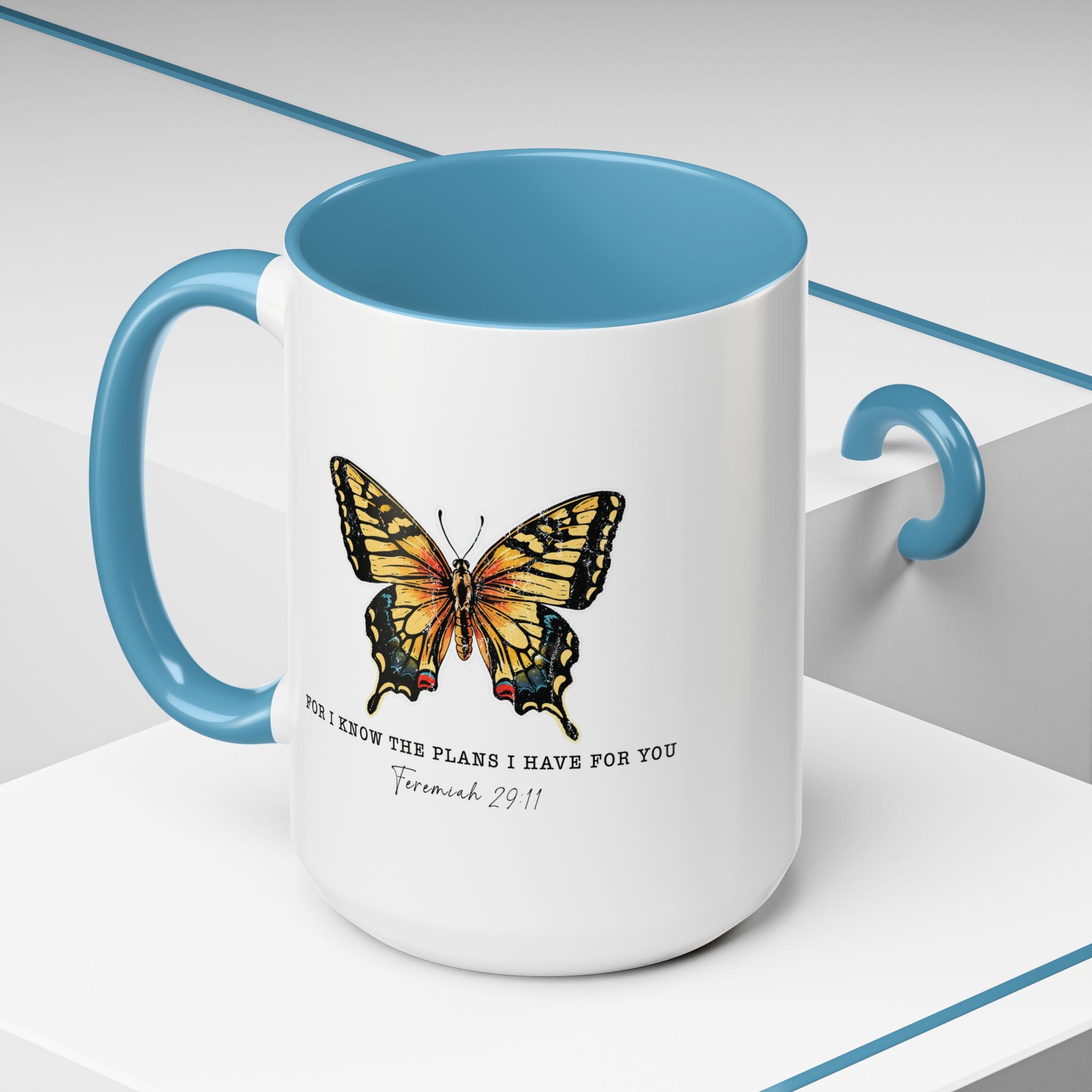 Religious Coffee Mug, Jesus Mug, For I Know The Plans I Have For You, Christian Cup, Faith Mug, Bible Verse