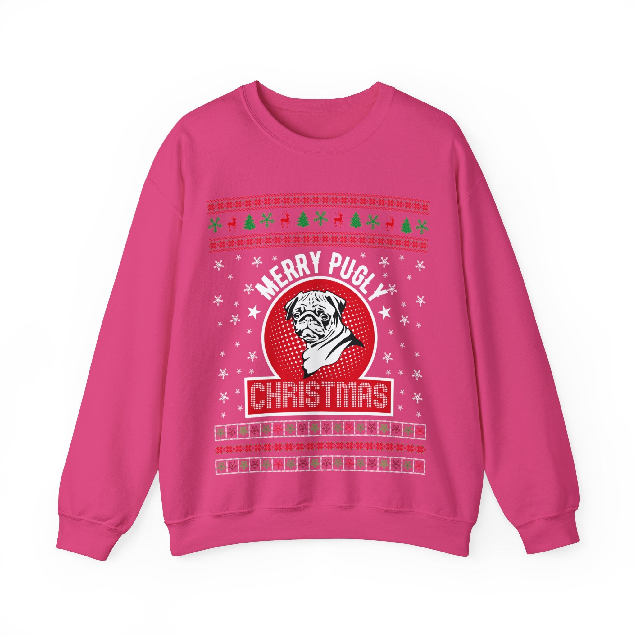 Ugly Pug Christmas Sweatshirt, Pug Christmas Sweater, Xmas Gift For Dog Mom, Pug Lover Jumper