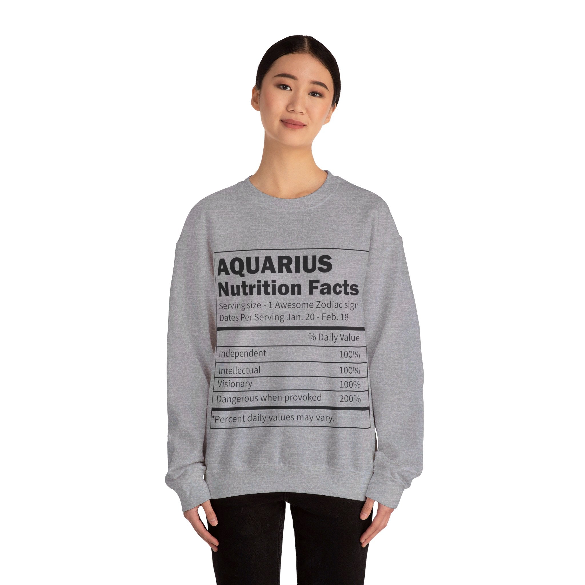 Zodiac Sign Nutrition Facts Sweatshirt, Horoscopes Shirt, Astrology Shirt, Summer Tees, Birthday Gift Ideas for Best Friends, Girl Friends