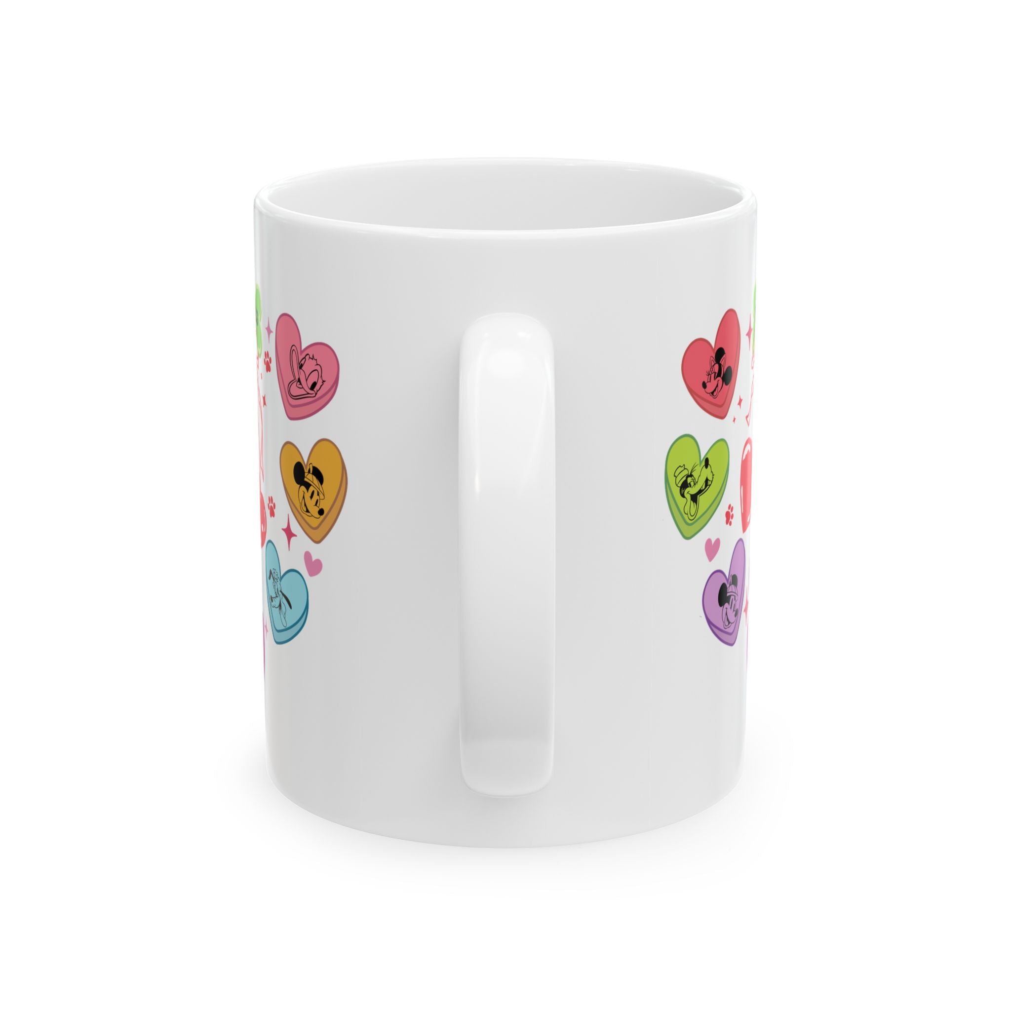 Disney Mickey And Friends Candy Hearts Mug, Valentine Disney Characters Coffee Mug, Disney Mickey Friends Mug, Gift for Disney Fan