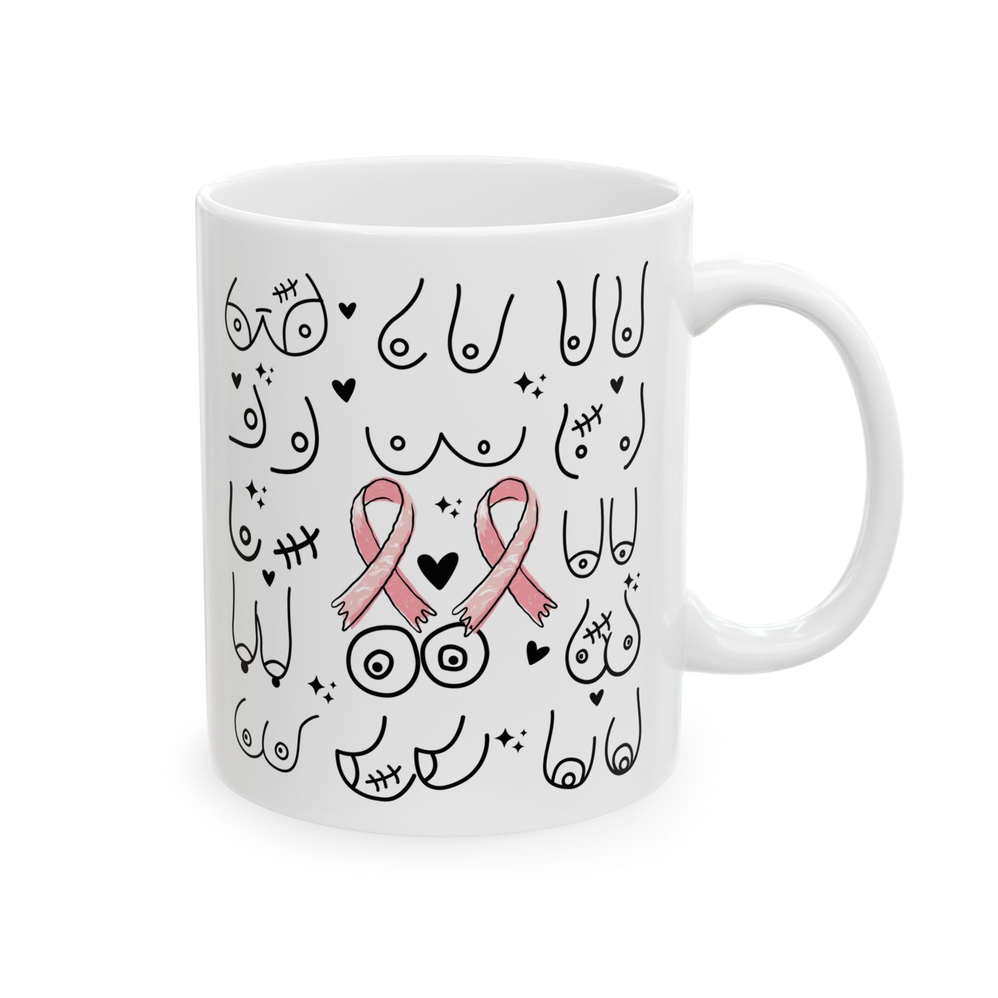 Boob Mug Feminist Mug Boobie Mug Gift For Boyfriend Girl Power Breast Cancer Survivor