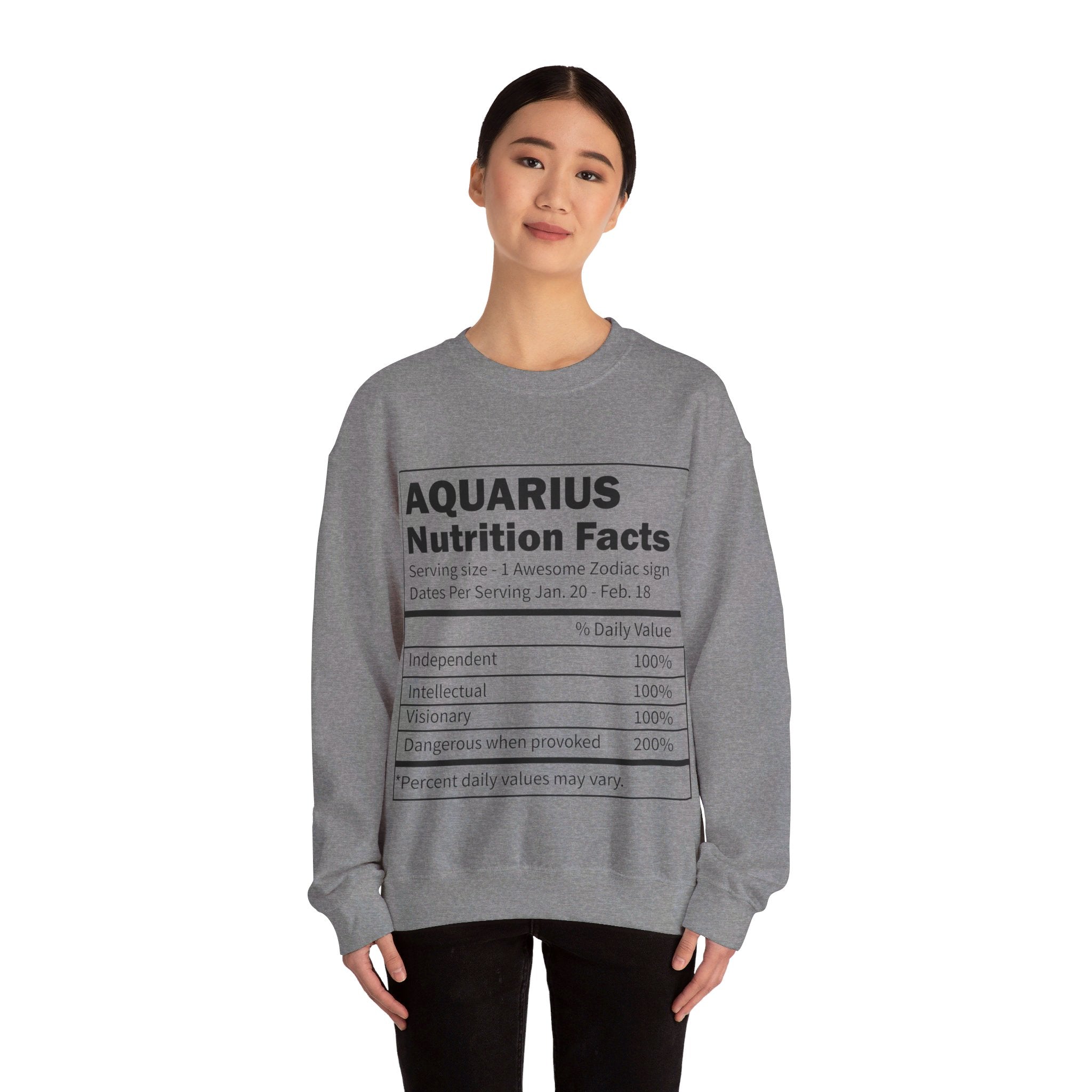 Zodiac Sign Nutrition Facts Sweatshirt, Horoscopes Shirt, Astrology Shirt, Summer Tees, Birthday Gift Ideas for Best Friends, Girl Friends