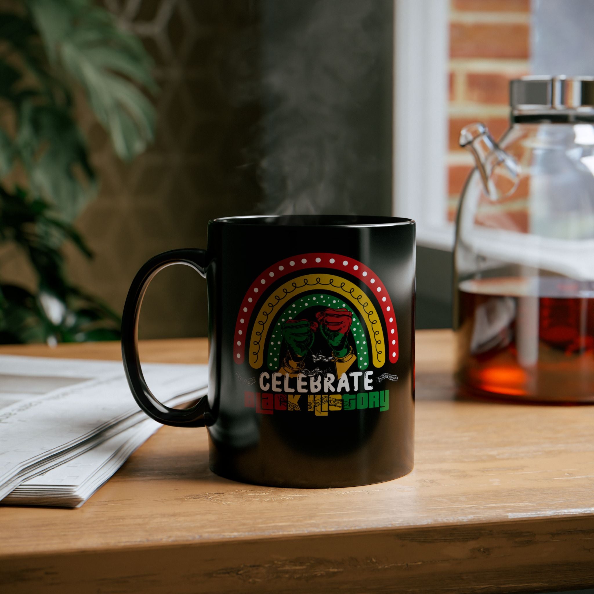 Celebrate Black History Coffee Mug, Emancipation Day Mug, African American Pride Coffee Cup, Black History Gift, Freedom Day Gift Mug