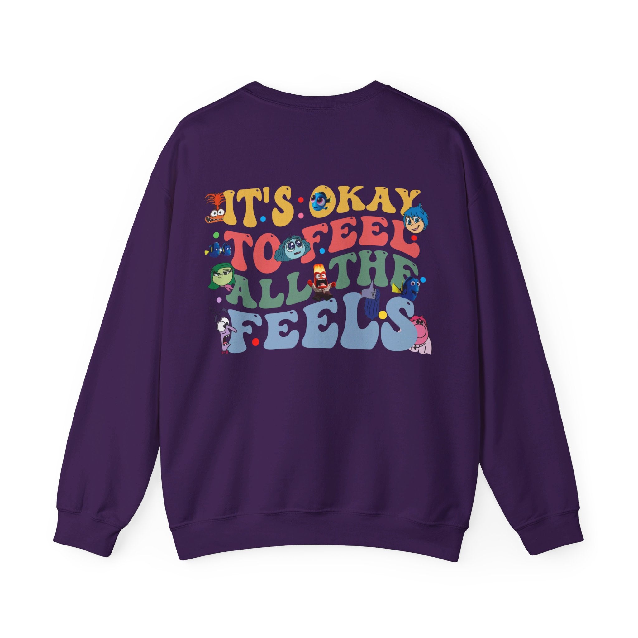 It's Okay To Feel All The Feels Shirt, Mental Health Sweatshirt, Inclusion Shirt, Speech Therapy Tee, Disney Inside Out T-Shirt, Disney Gift