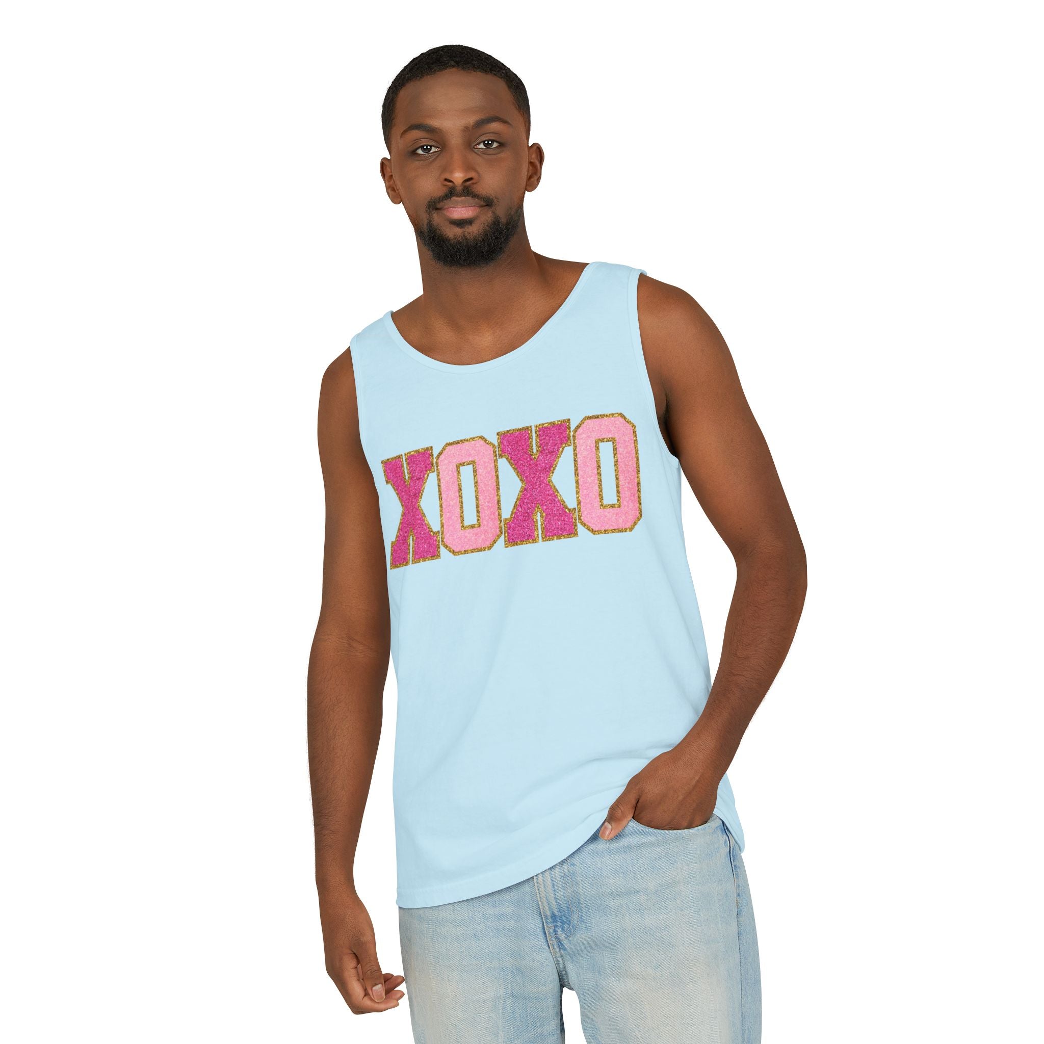 Xoxo Heart Tank Top, Gift for Valentines, Cute Heart, Unisex Tank Top, Womens Fitness Top