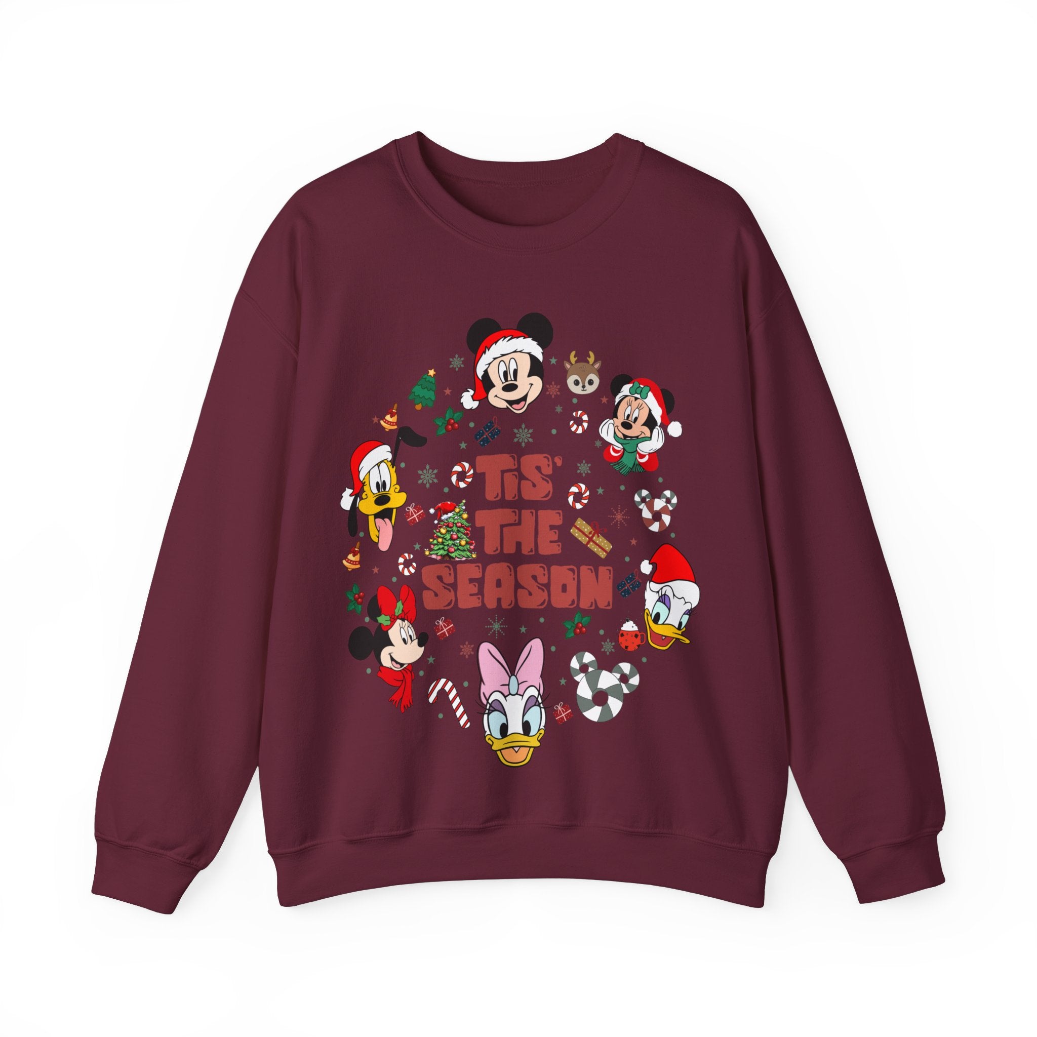 Mickey Tis The Season Sweatshirt, Disney Christmas Tis the Season Sweatshirt, Mickey and Friends Shirt, Disney Christmas Sweater, Tis The Season Shirt