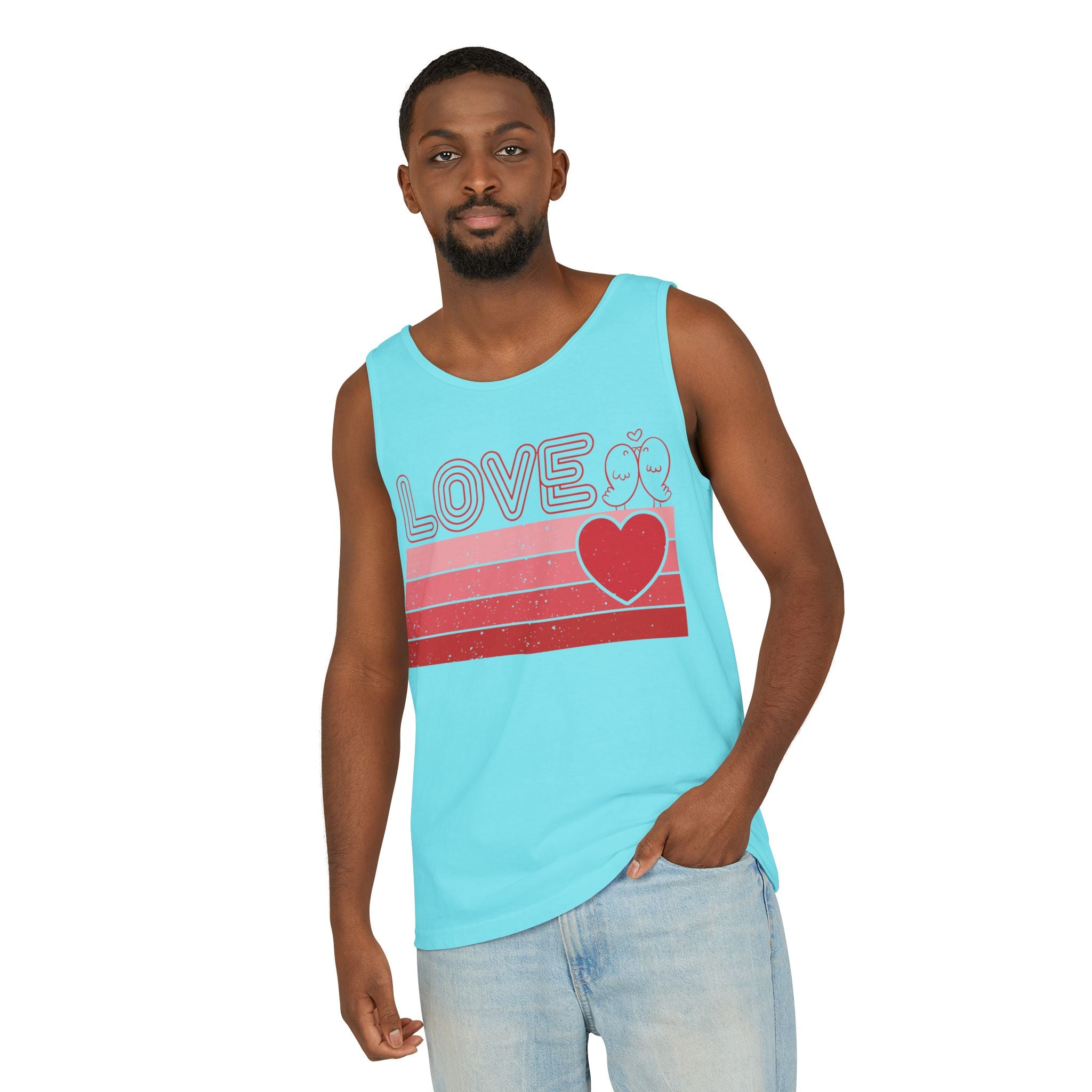 Retro Love Valentines Day Tank Top, Valentines Day Shirts For Woman, Heart Tank Top, Cute Valentine Shirt, Valentines Day Gift, Valentines Gift