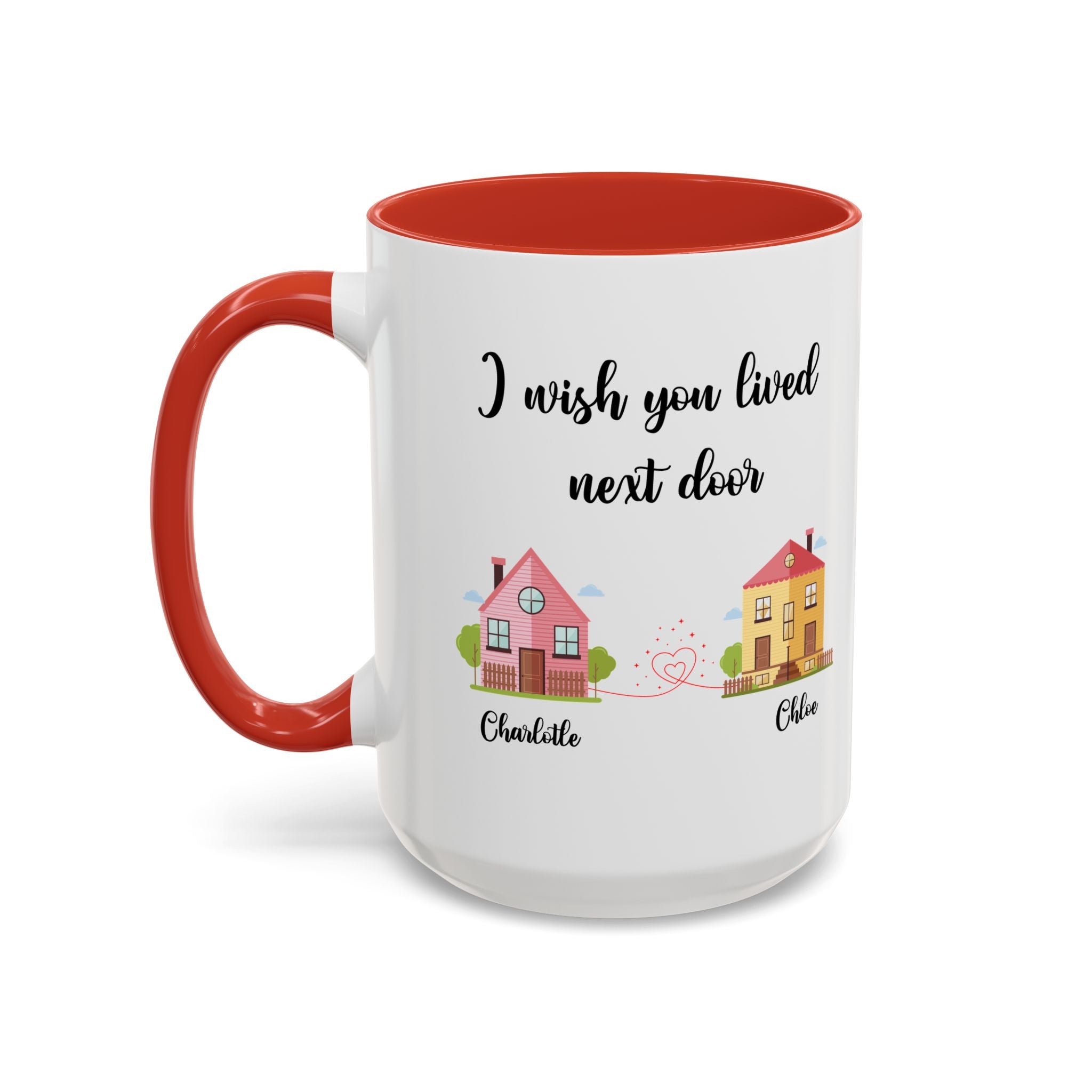 I Wish You Lived Next Door Mug, Bestie Coffee Mug, Long Distance Mug, Moving Away Mug, Best Friend Christmas, Bestie Birthday Gift, Bff Mug