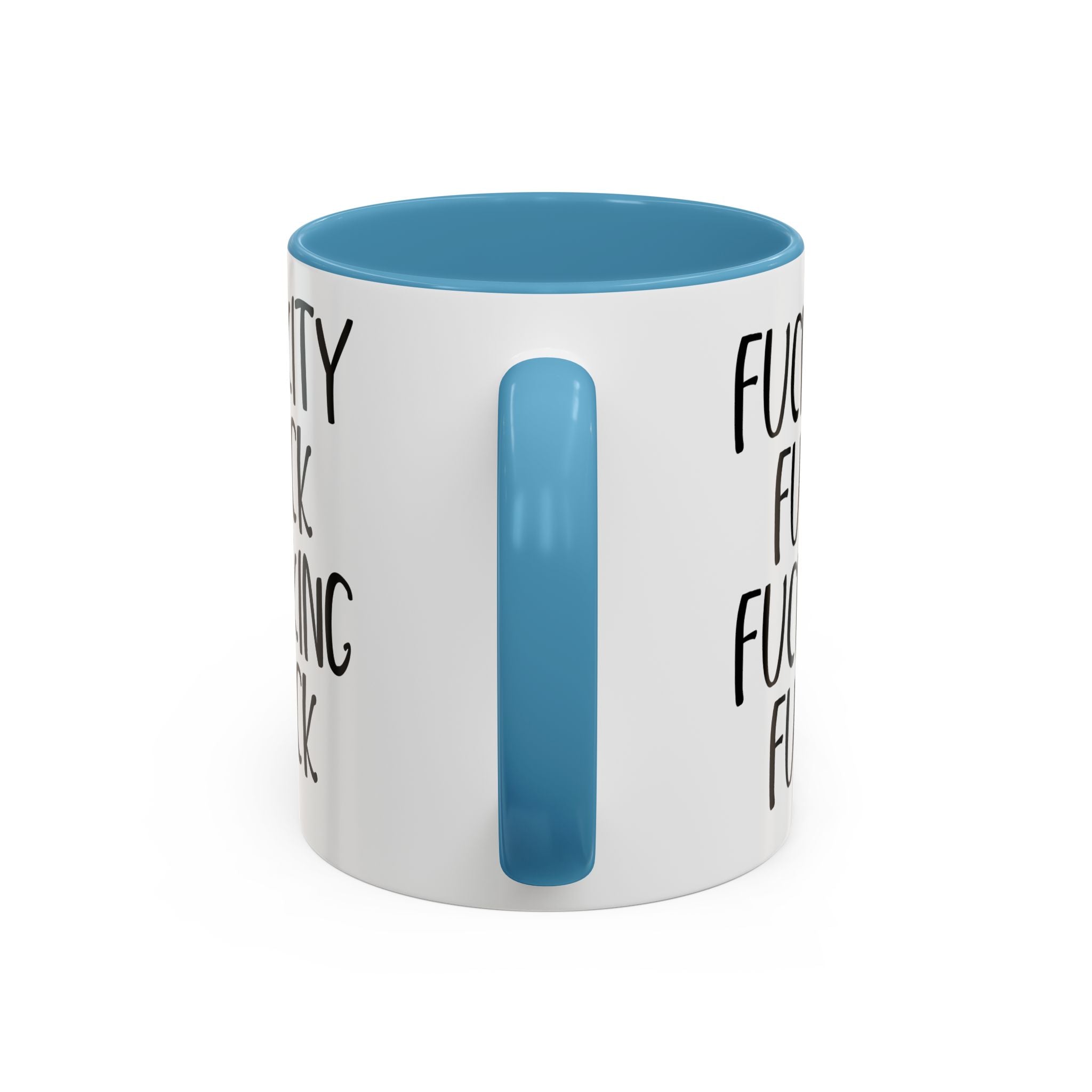 Fuckity Fuck Mug, Sarcastic Coffee Mug, Funny Birthday Gift, Large Coffee Mug, Double Sided Minimalist Mug, Gag Gifts for Men, Snarky Mugs