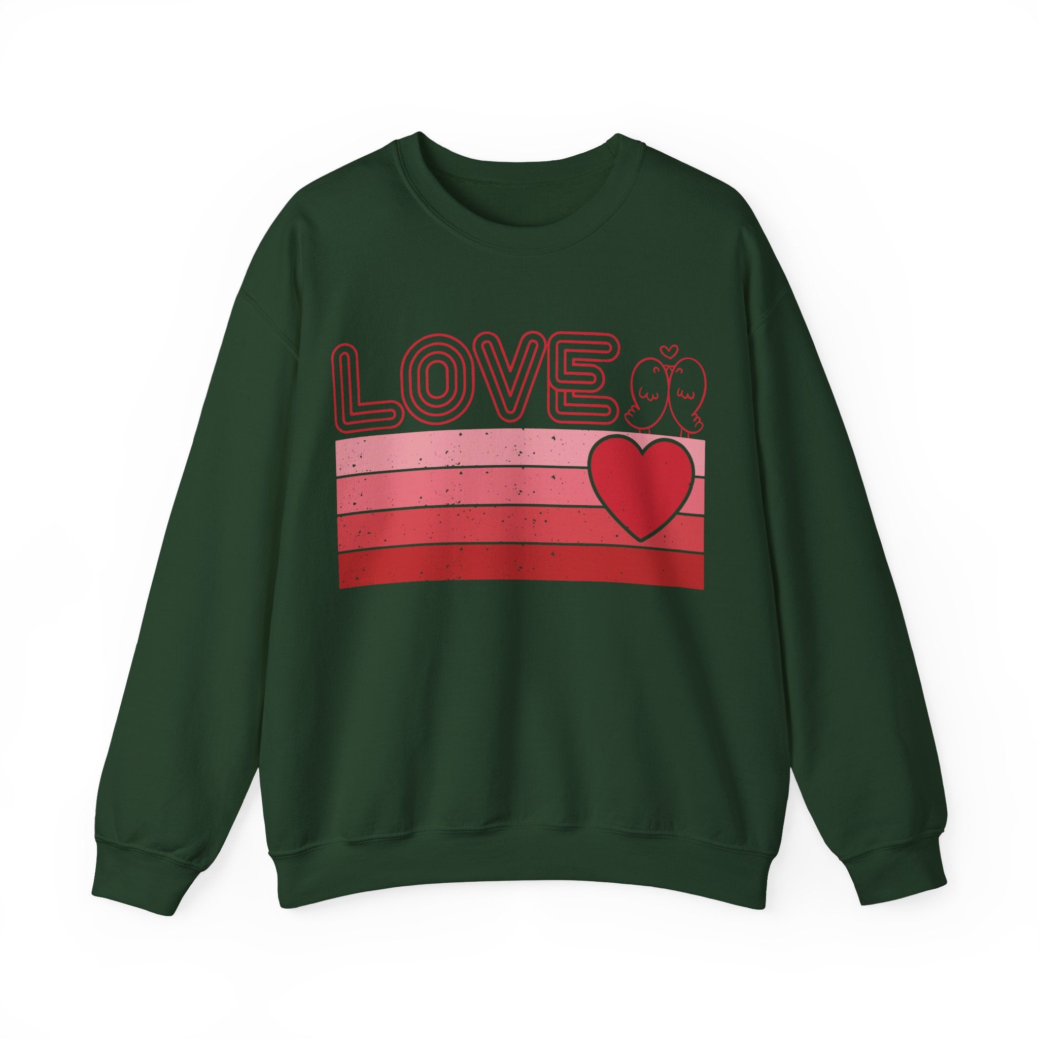 Retro Love Valentines Day Sweatshirt, Valentines Day Shirts For Woman, Heart Shirt, Cute Valentine Shirt, Valentines Day Gift, Valentines Gift