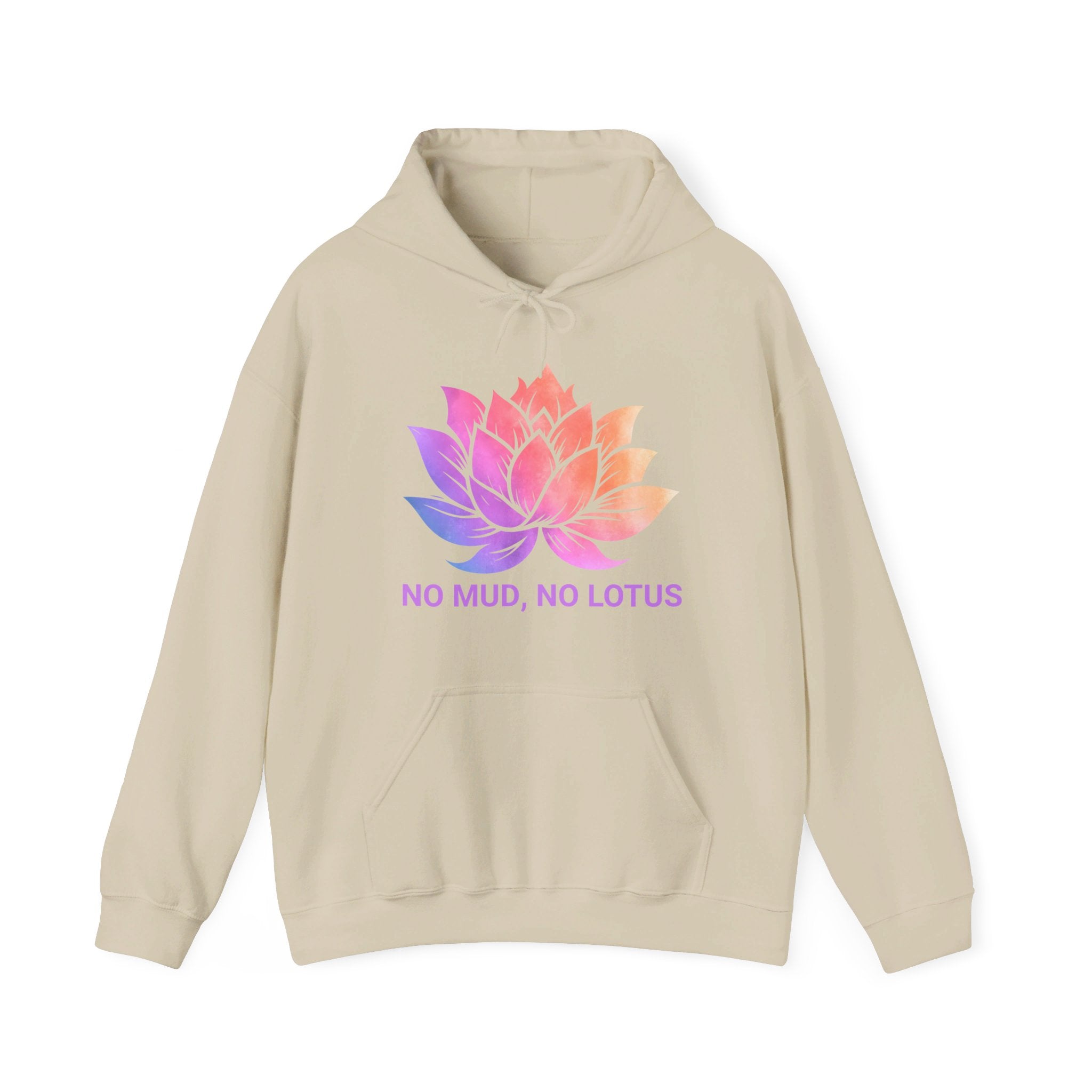 Lotus Flower Hoodie, Zen Meditation Gift, No Mud No Lotus, Yoga Clothes for Women, Meditation Shirt, Spiritual Tshirt, Yoga Shirt, Namaste Yall