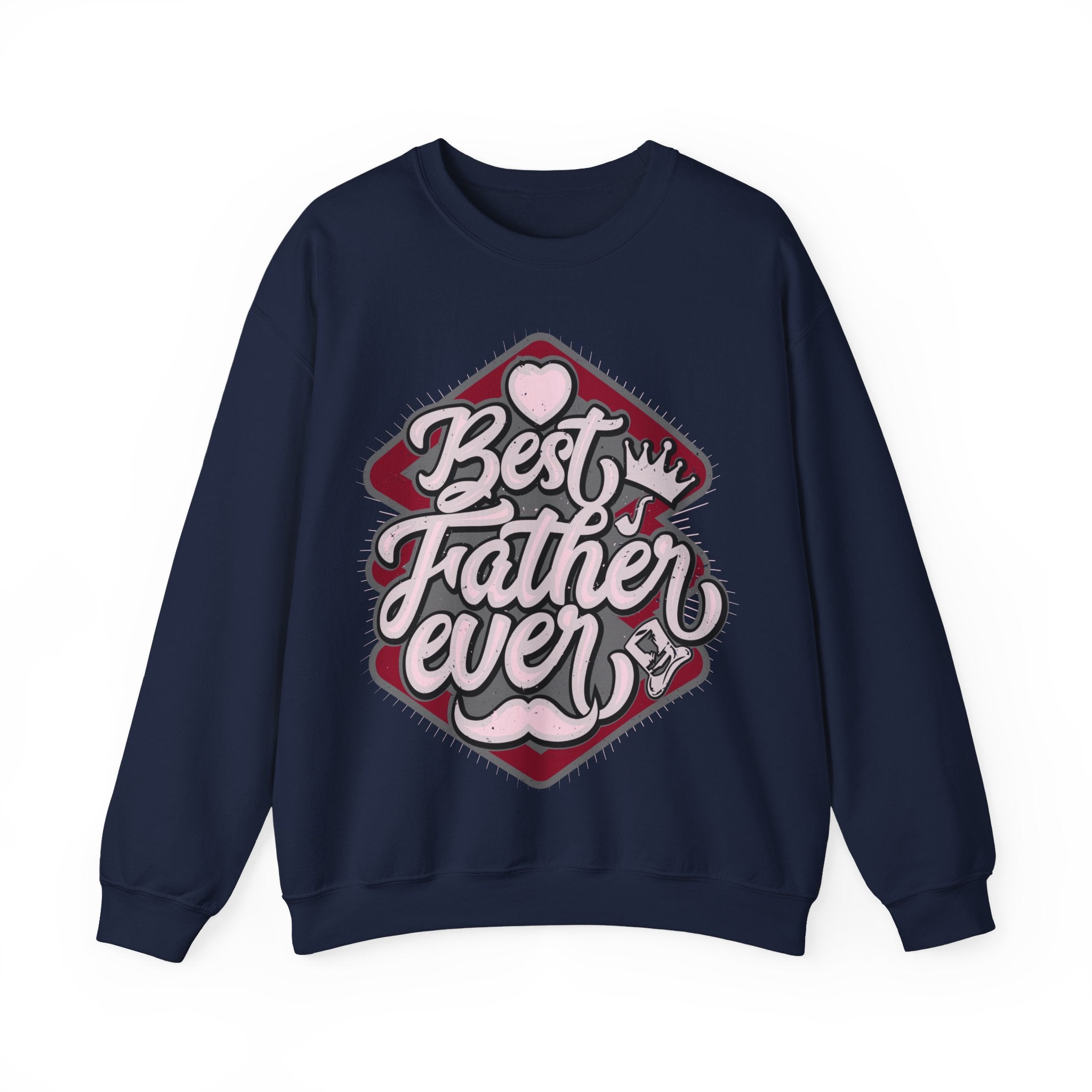 Best Father Ever Sweatshirt, Father's Day Sweatshirt, Vintage Dad Crewneck Sweatshirt, New Dad Sweatshirt, Gift For Dad