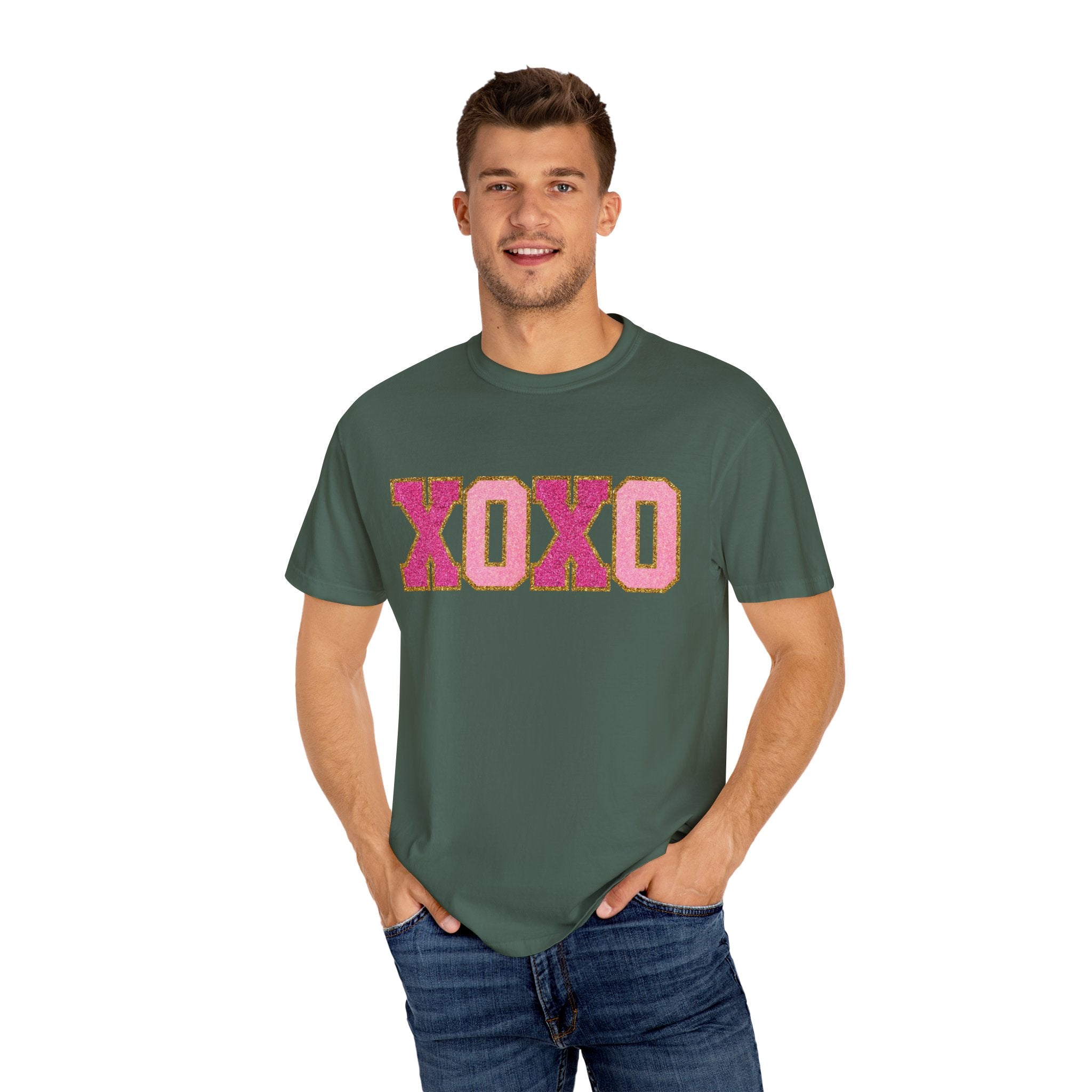 XOXO Valentine's Day Shirt, Faux Chenille Hugs and Kisses TShirt, Girlfriend Valentine Gift, Valentines Day Gift for Her, Love Wins Shirt