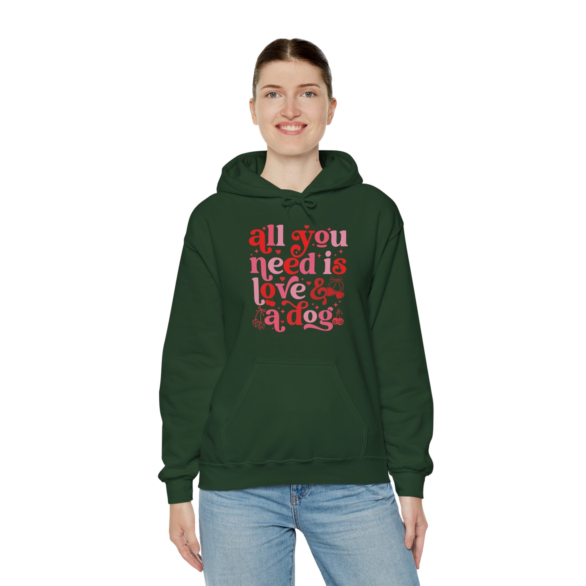 All You Need Is Love And A Dog Hoodie, Dog Lover Shirt, Dog Lover Gift, Dog Mom Shirt, Dog Quote Shirt, Dog Owner Shirt, Dog Mama Shirt