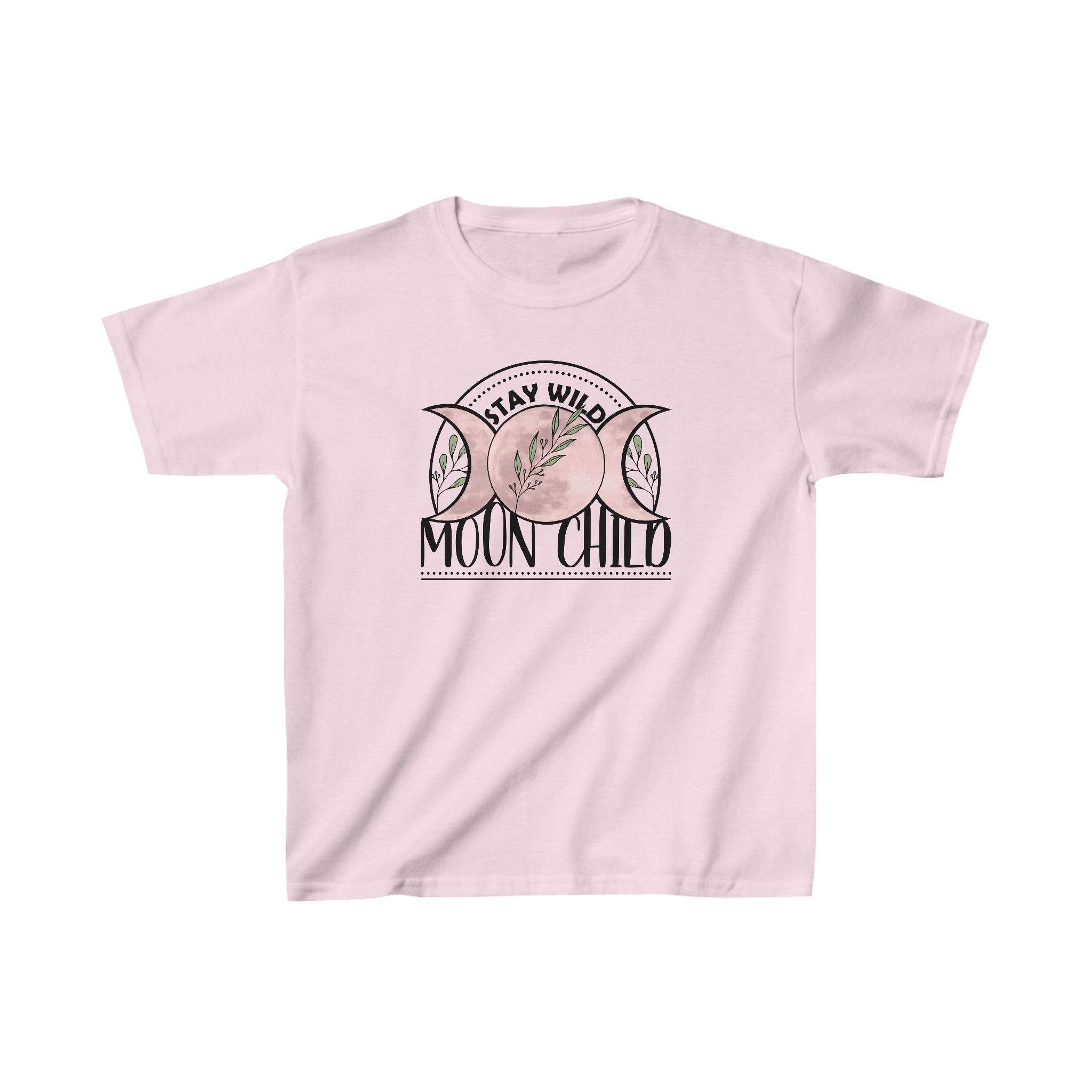 Stay Wild Moon Child Kids Tee, Retro Boho Kids Shirt, Cute Natural Kids Tshirt