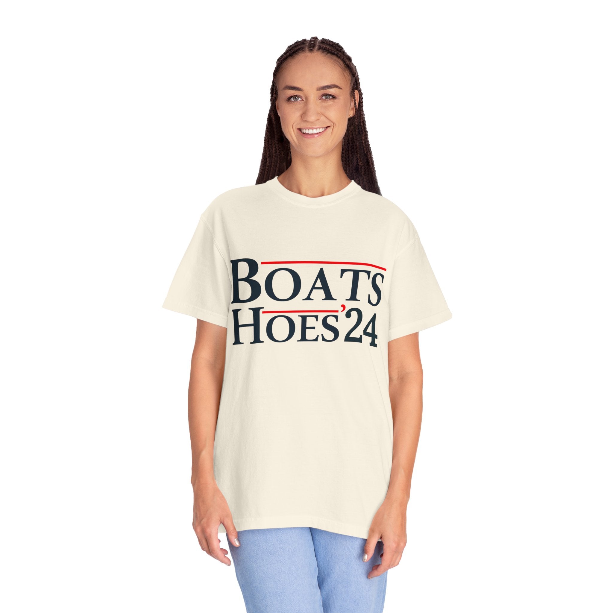 UNIDAZE Boats and Hoes 2024 T-Shirt, Funny Election Shirt, Trendy Election Day 24 Tee, Patriotic Shirt, Election Lover Gift Tee, Fun Stepbrother Tee Printify 4th of july gift boating shirt boats and hoes boats and hoes 2024 catalina wine mixer Cotton Crew neck cute birthday gift DTG fourth of july shirt fourth of july tee funny boating shirt Men's Clothing Oversized patriotic shirt patriotic sweatshirt step brothers shirt T-shirts TikTok Unisex Women's Clothing