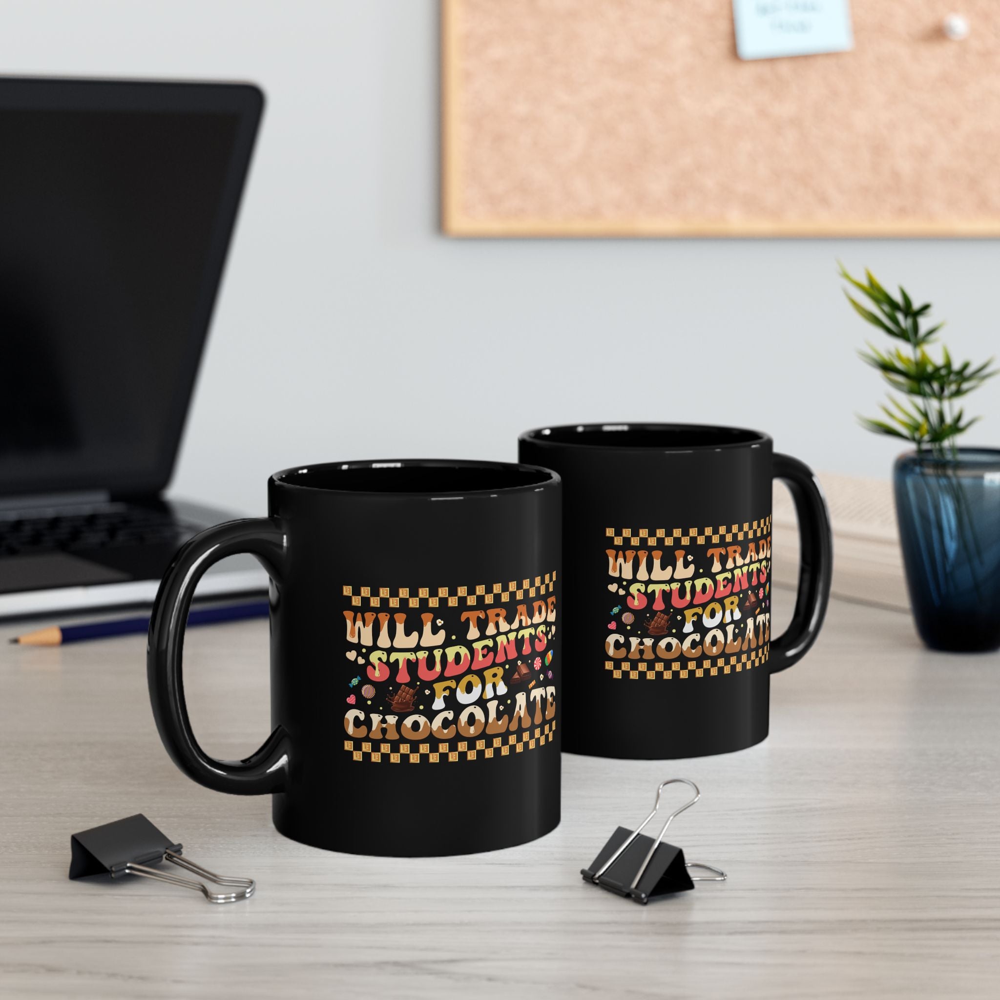 Will Trade Students for Chocolate Coffee Mug, Funny Teacher Valentine Mug, Valentine's Day Mug, Cute Valentines Day Teacher Mug, Teacher Gift