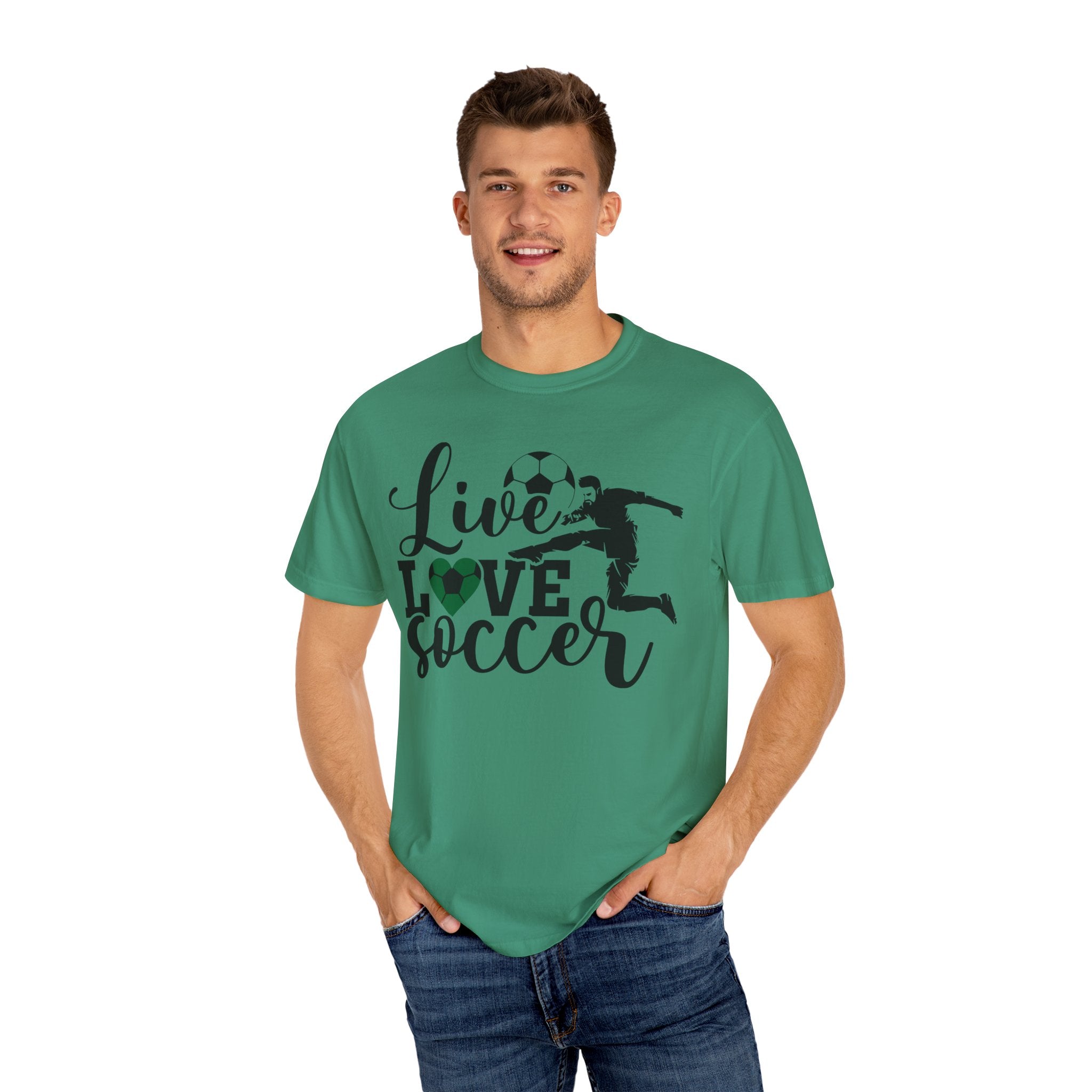 Live Love Soccer T-Shirt With Soccer Ball For Soccer Players