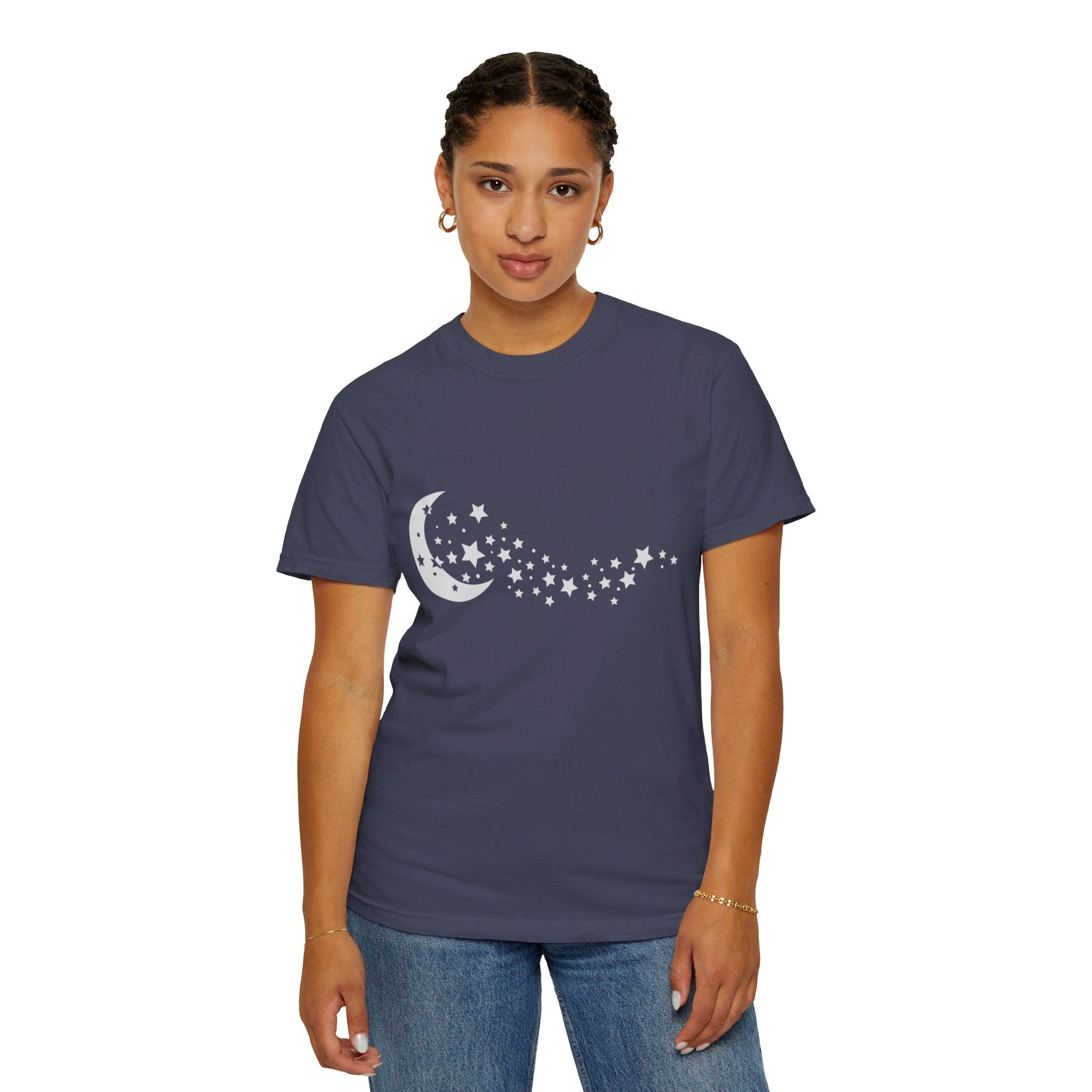 Moon Stars Shirt, Night Sky Shirt, Moon T Shirt, Crescent Moon, Moon Phase Shirt, Moon Tee, Astronomy Shirt, Moon Stars Tee