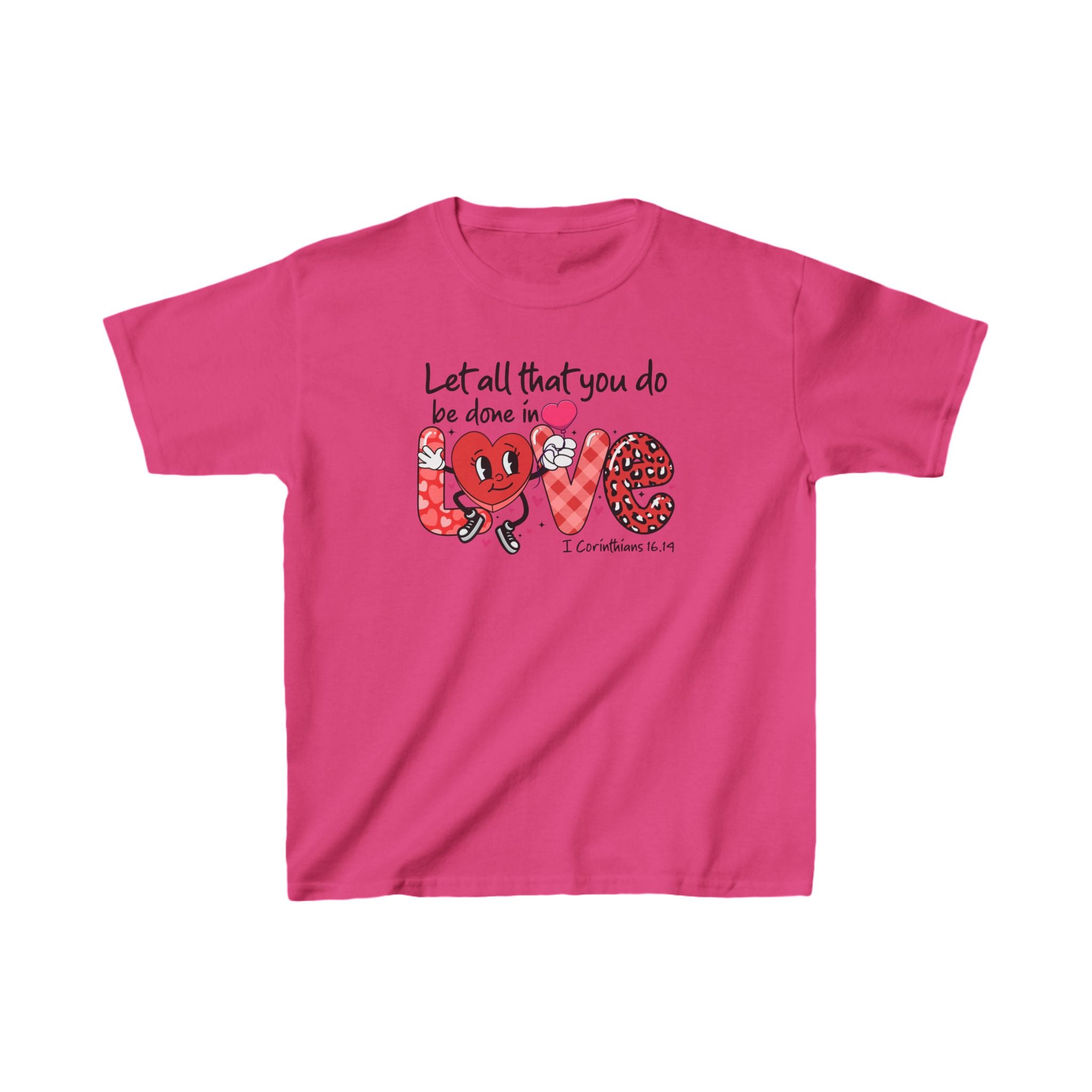 Let All That You Do Be Done In Love Kids Shirt, Love Heart Shirt, Love Bible Verse Shirt, Christian Women Shirt, Trending Faith Shirt, Religious Outfit