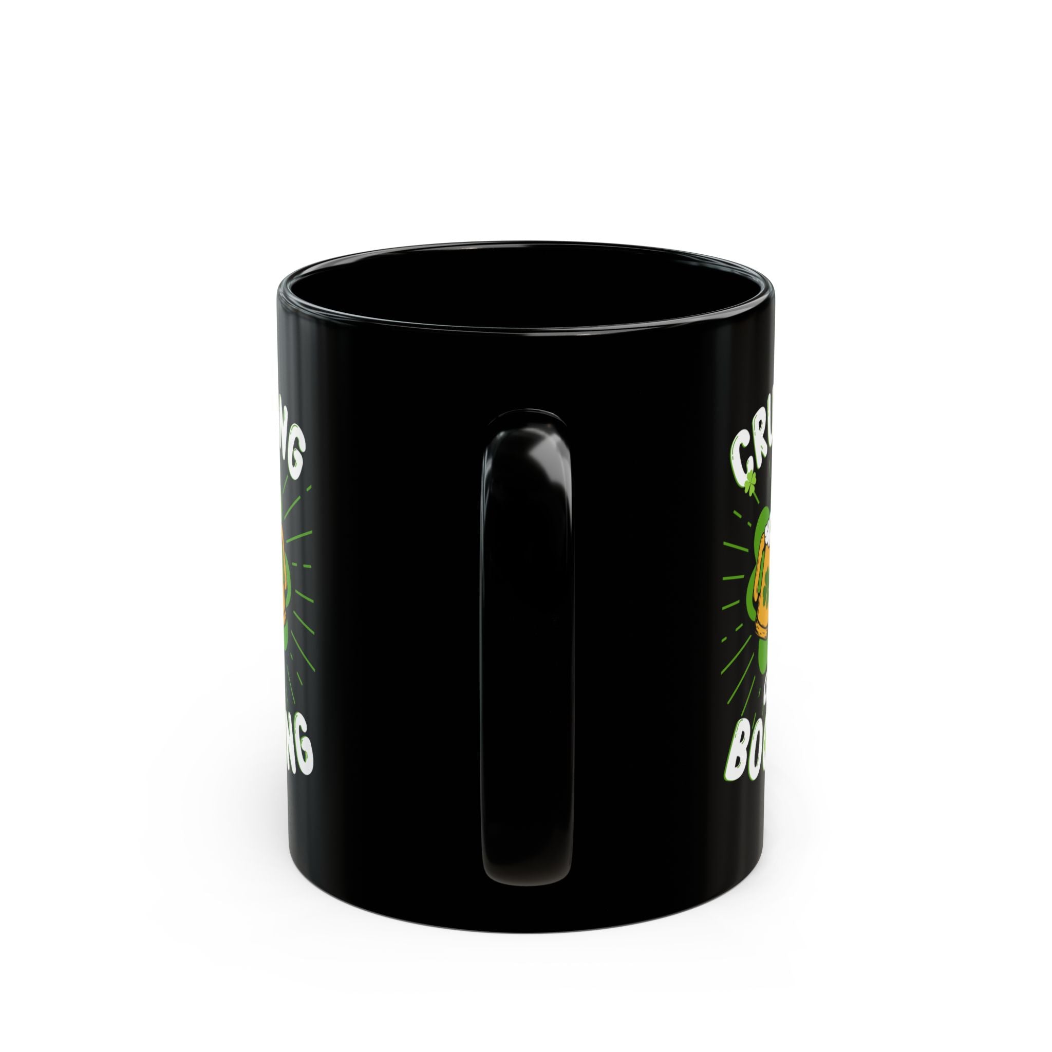St. Patrick's Day Cruising and Boozing Drinking Black Coffee Mug