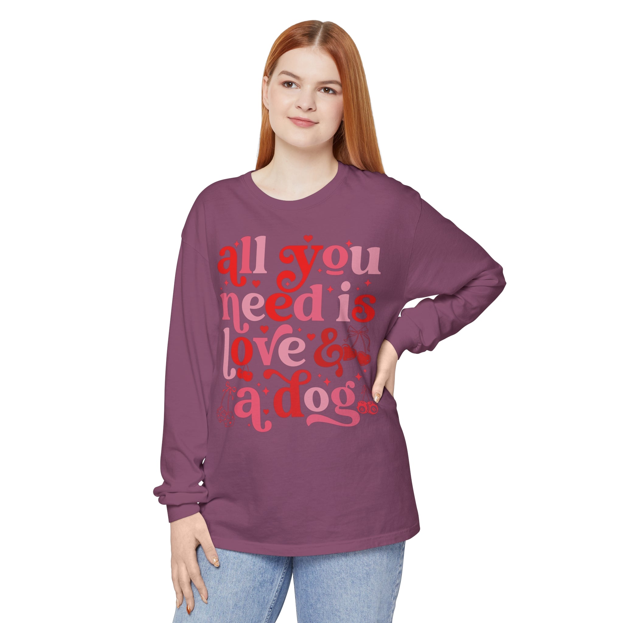 All You Need Is Love and a Dog Shirt, Long Sleeved Shirt, Dog Lover Shirt, Funny Dog Shirt, Pet Lover Gift