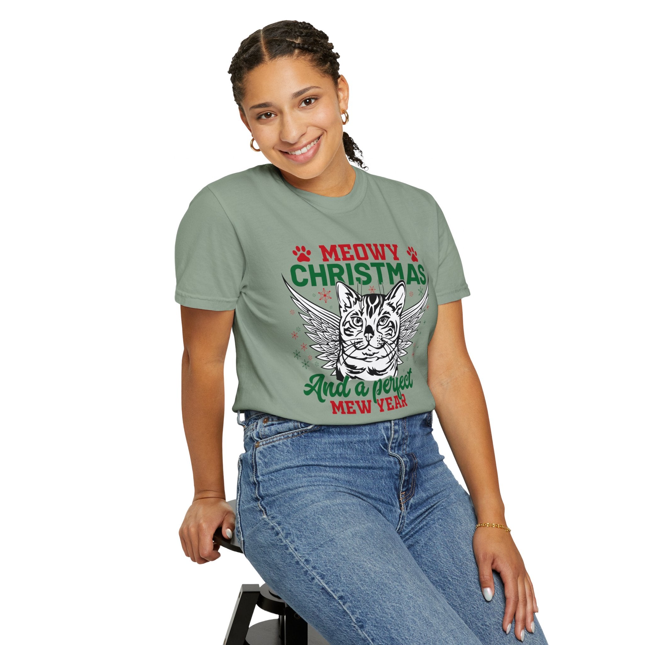 Cat Christmas Shirt Gift For Cat Lovers, Catmas Shirt, Meowy Tshirt, Cat Mom New Year Gift, Christmas Party, Christmas Meowy shirt