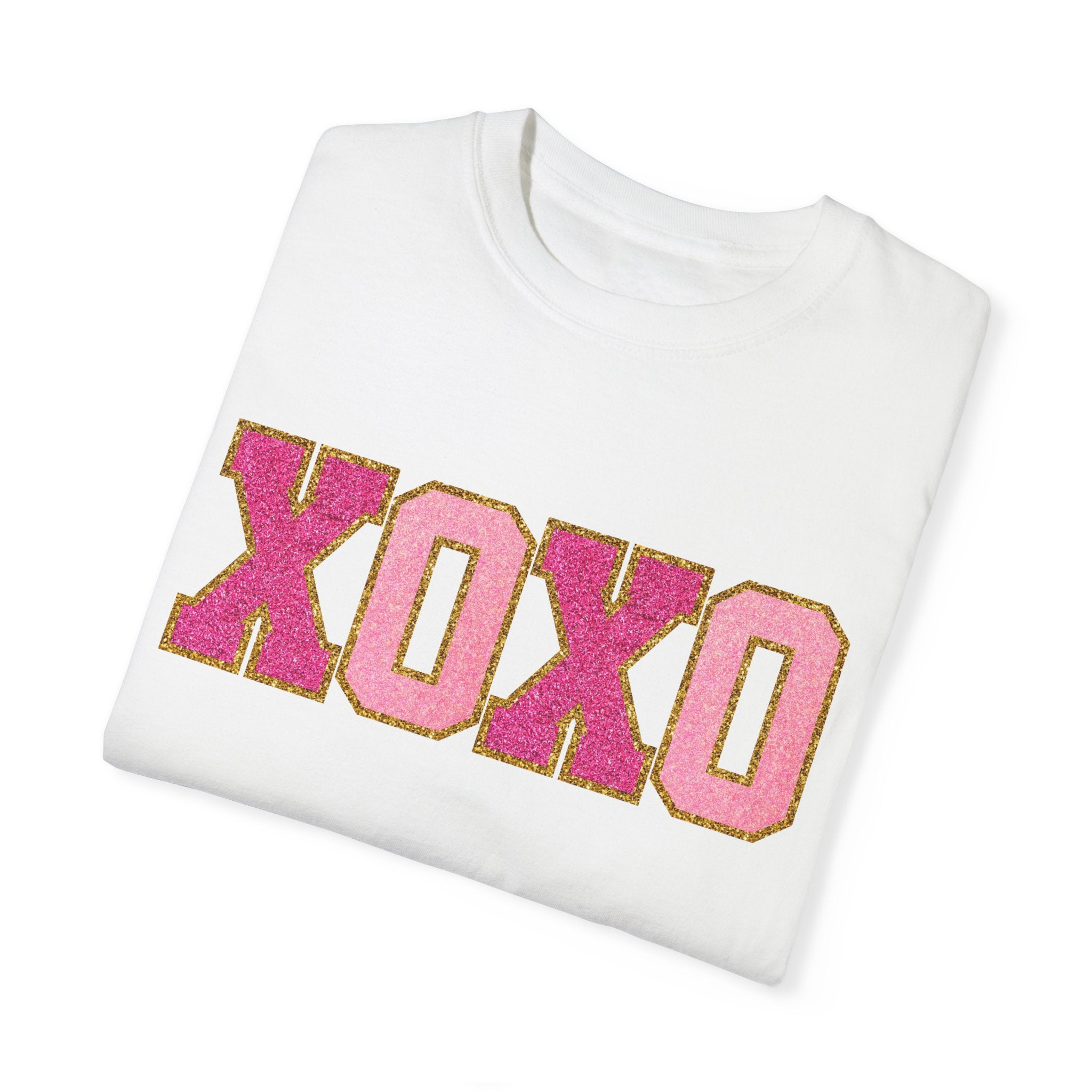 XOXO Valentine's Day Shirt, Faux Chenille Hugs and Kisses TShirt, Girlfriend Valentine Gift, Valentines Day Gift for Her, Love Wins Shirt