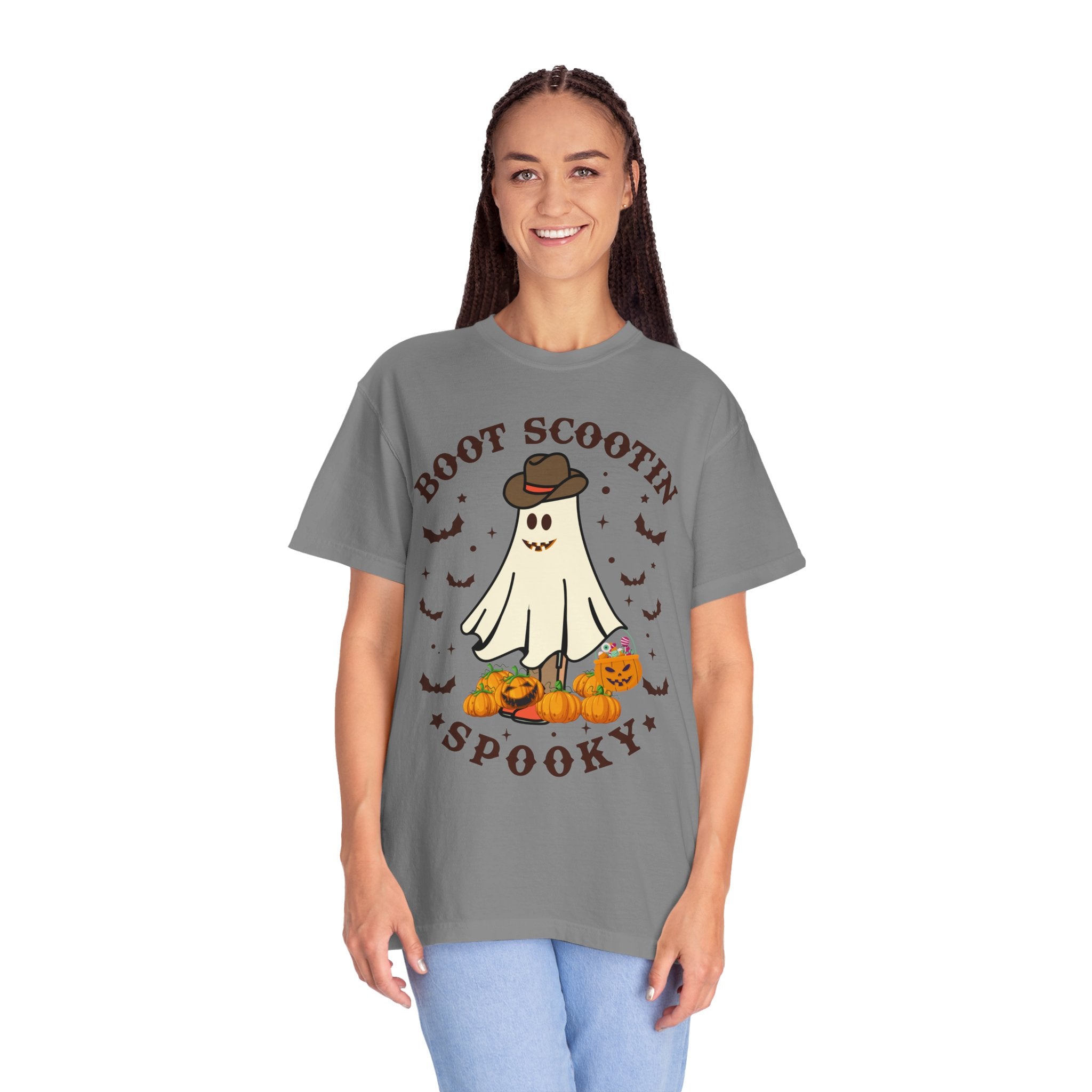 Boot Scootin Spooky Shirt, Halloween Shirt, Cowboy Ghost Shirt, Western Halloween Shirt, Cute Spooky Shirt, Halloween Gift