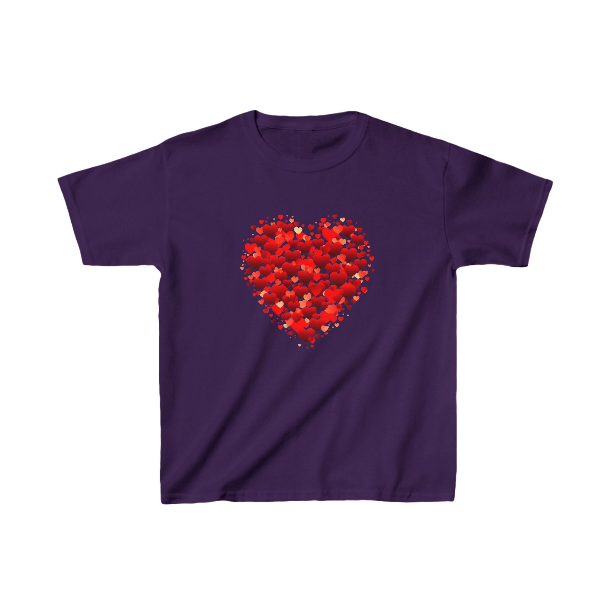 Double Red Heart Kids Shirt, Double Heart Kids Tee, Valentines Day Gift for Boys Girls, Valentines Day Shirt, Heart Valentines Shirt