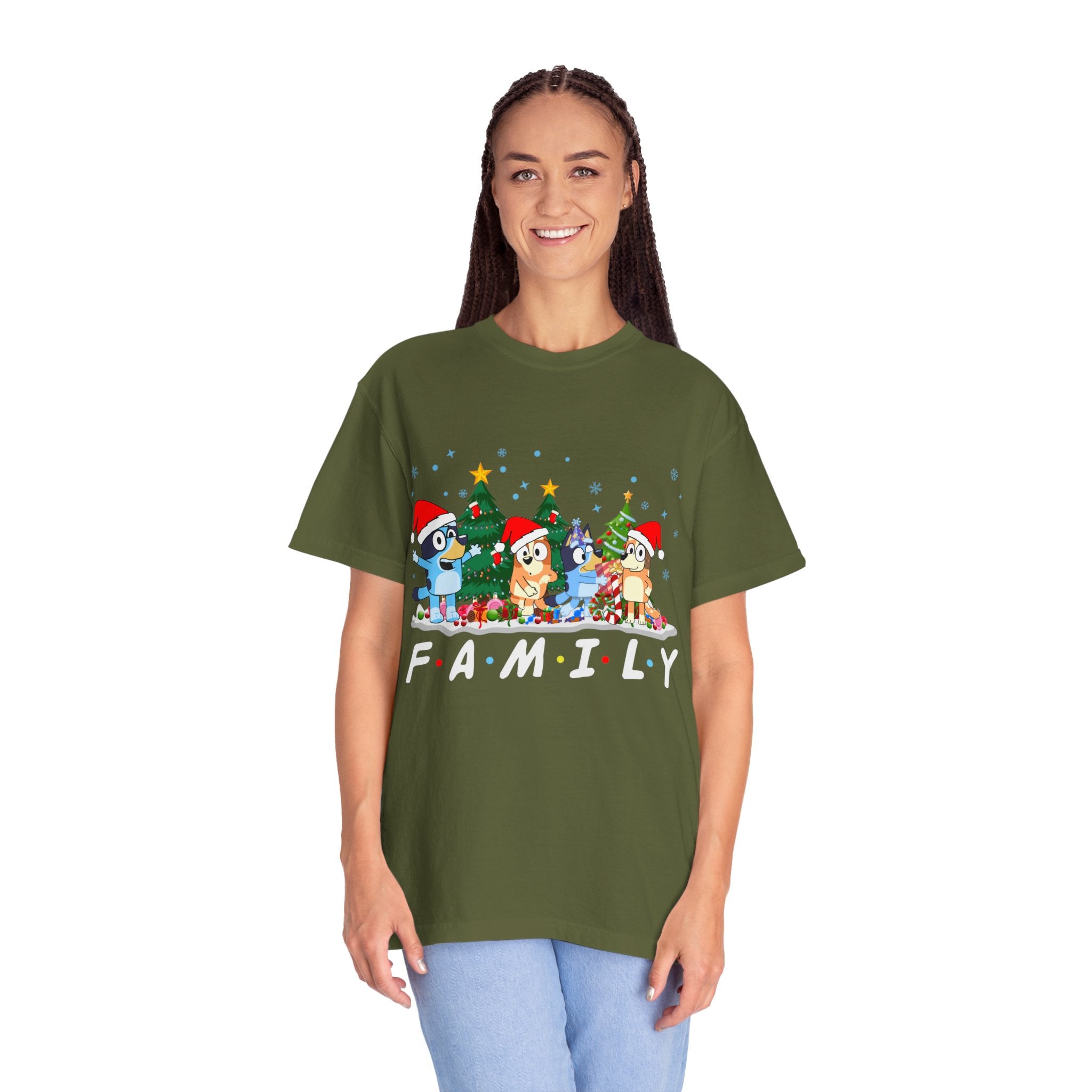 Christmas Bluey Family Shirt, Bluey Party Shirt, Christmas Family Bluey Shirt, Bluey Christmas Trip Shirt, Bluey Theme Tee