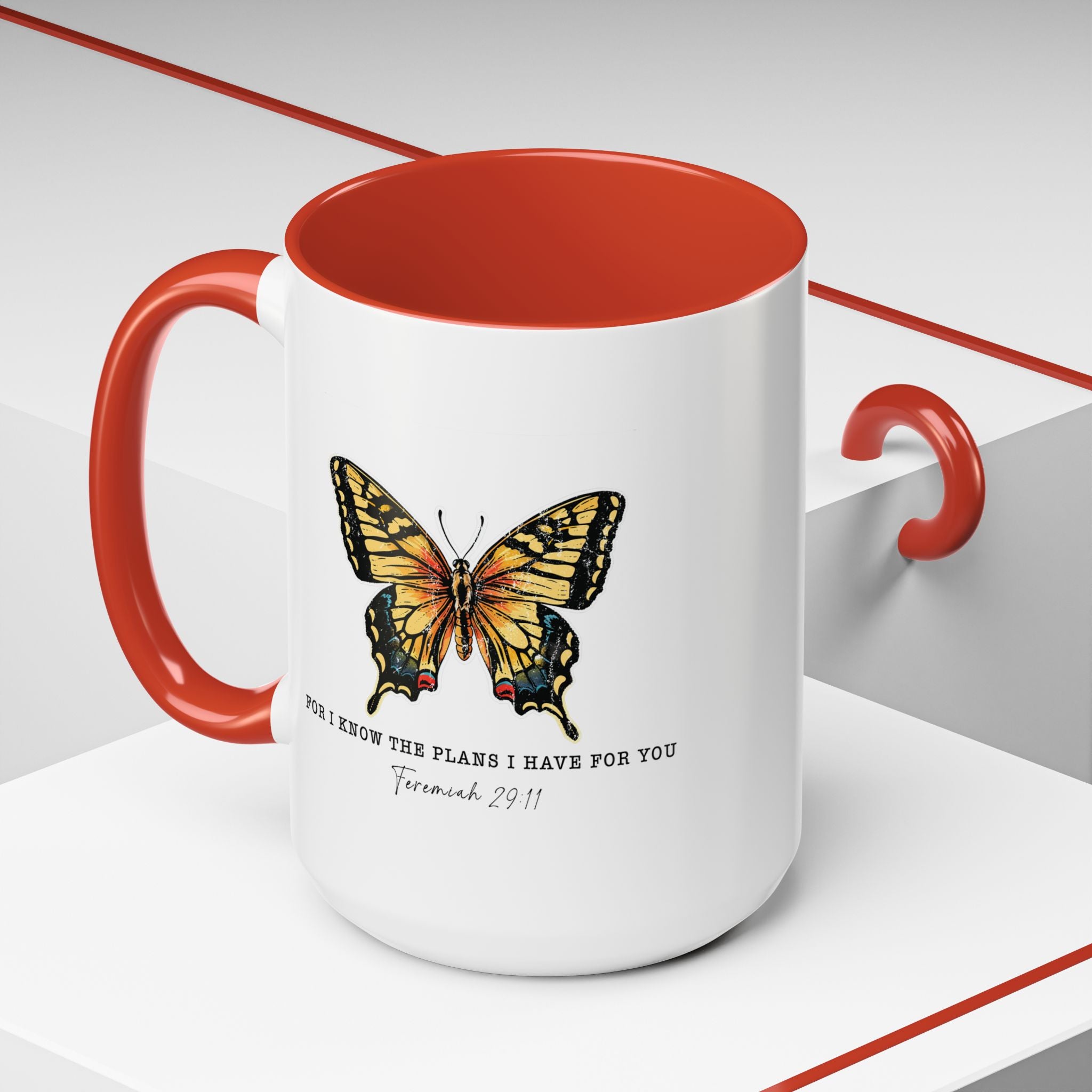 Religious Coffee Mug, Jesus Mug, For I Know The Plans I Have For You, Christian Cup, Faith Mug, Bible Verse